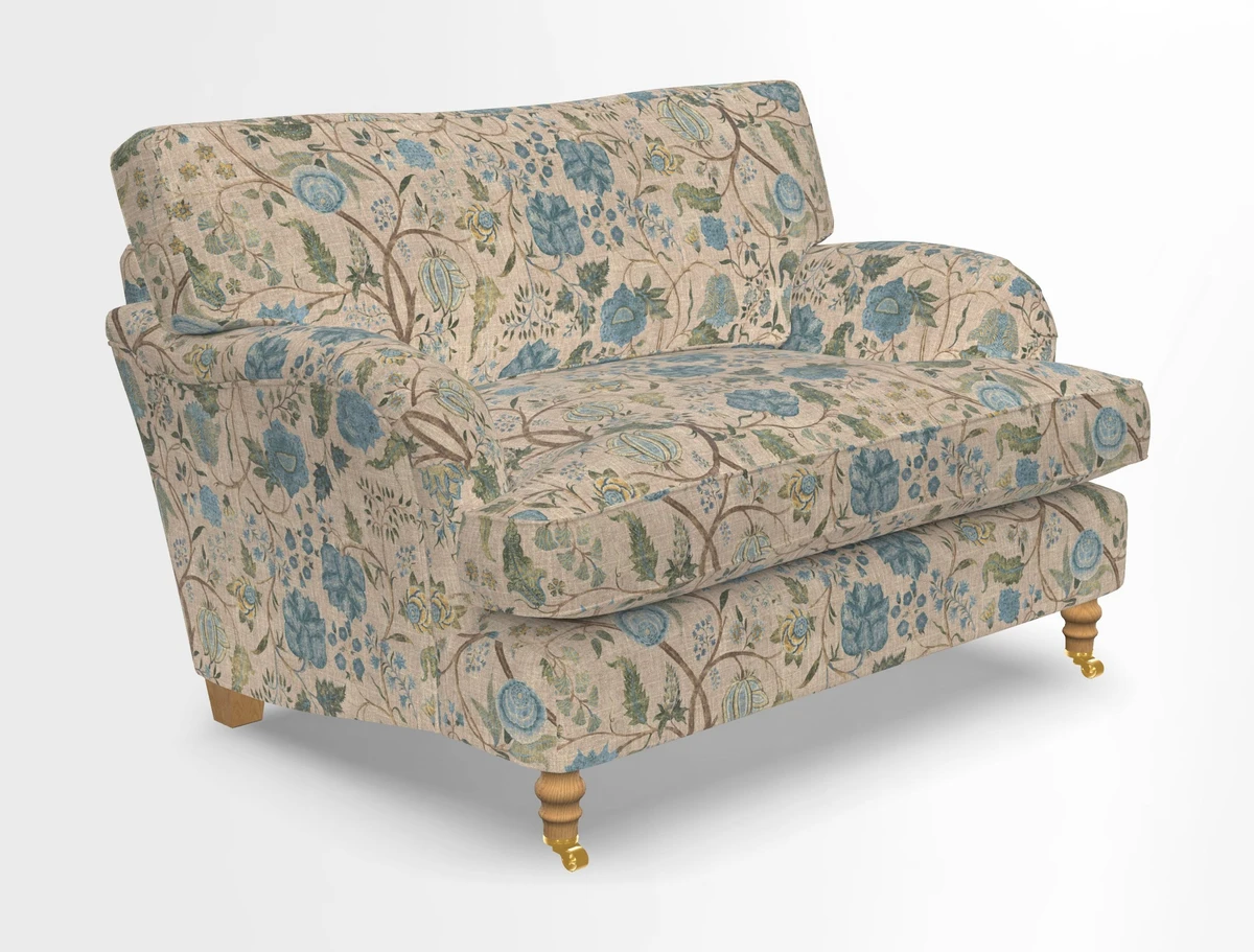 Alwinton snuggler in Lumino Velvet Wine