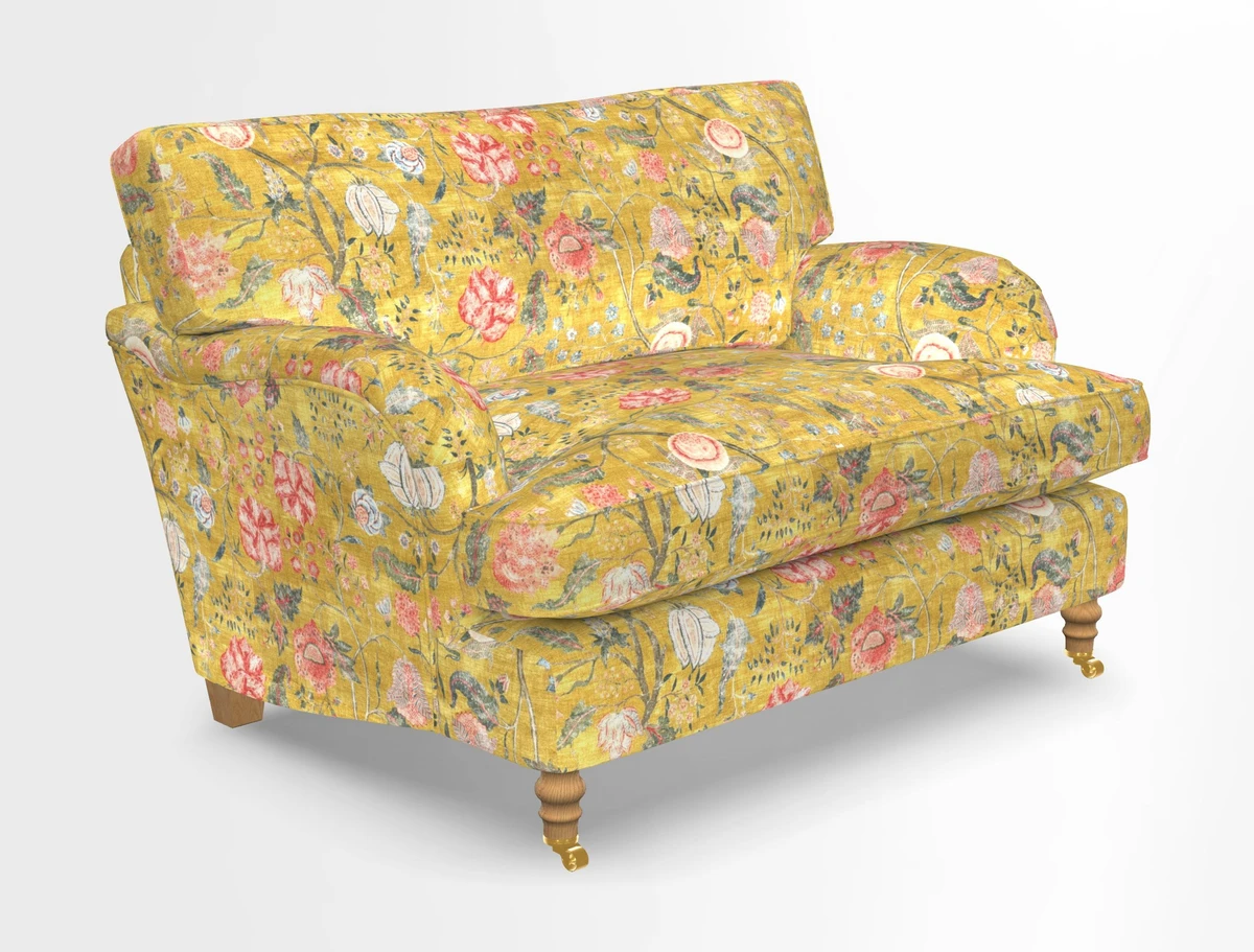 Alwinton snuggler in Lumino Velvet Wine