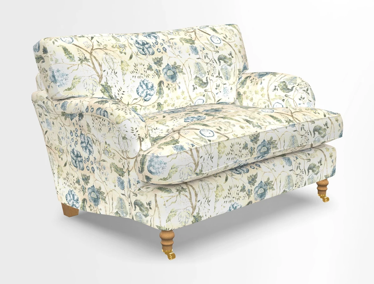 Alwinton snuggler in Lumino Velvet Wine