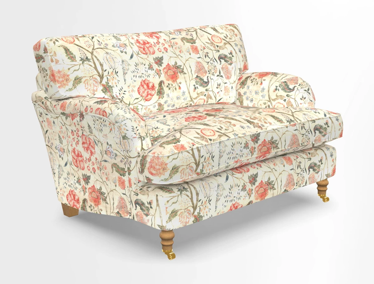 Alwinton snuggler in Lumino Velvet Wine