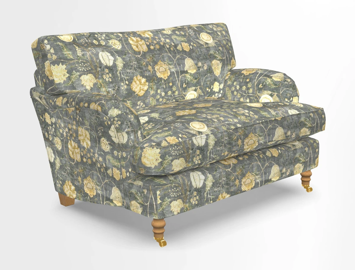Alwinton snuggler in Lumino Velvet Wine