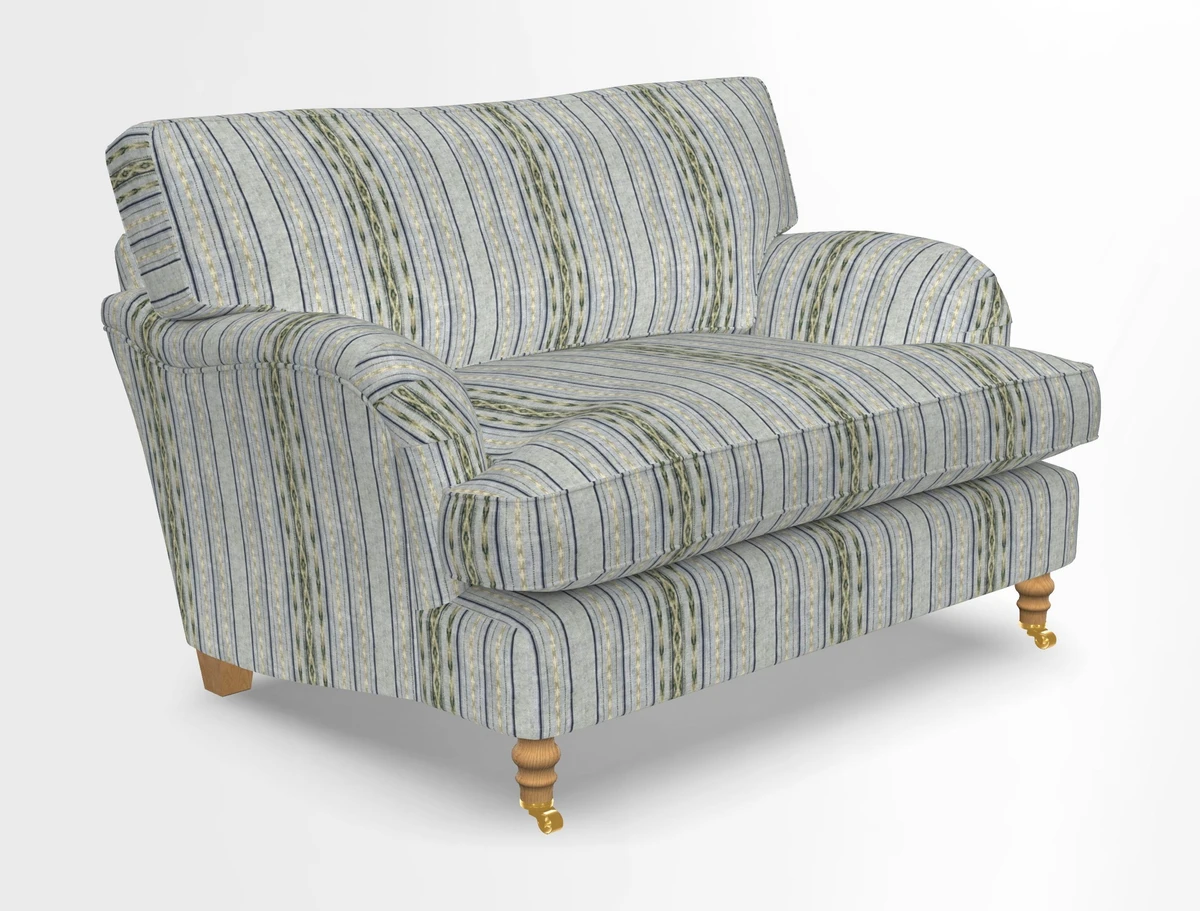 Alwinton snuggler in Lumino Velvet Wine