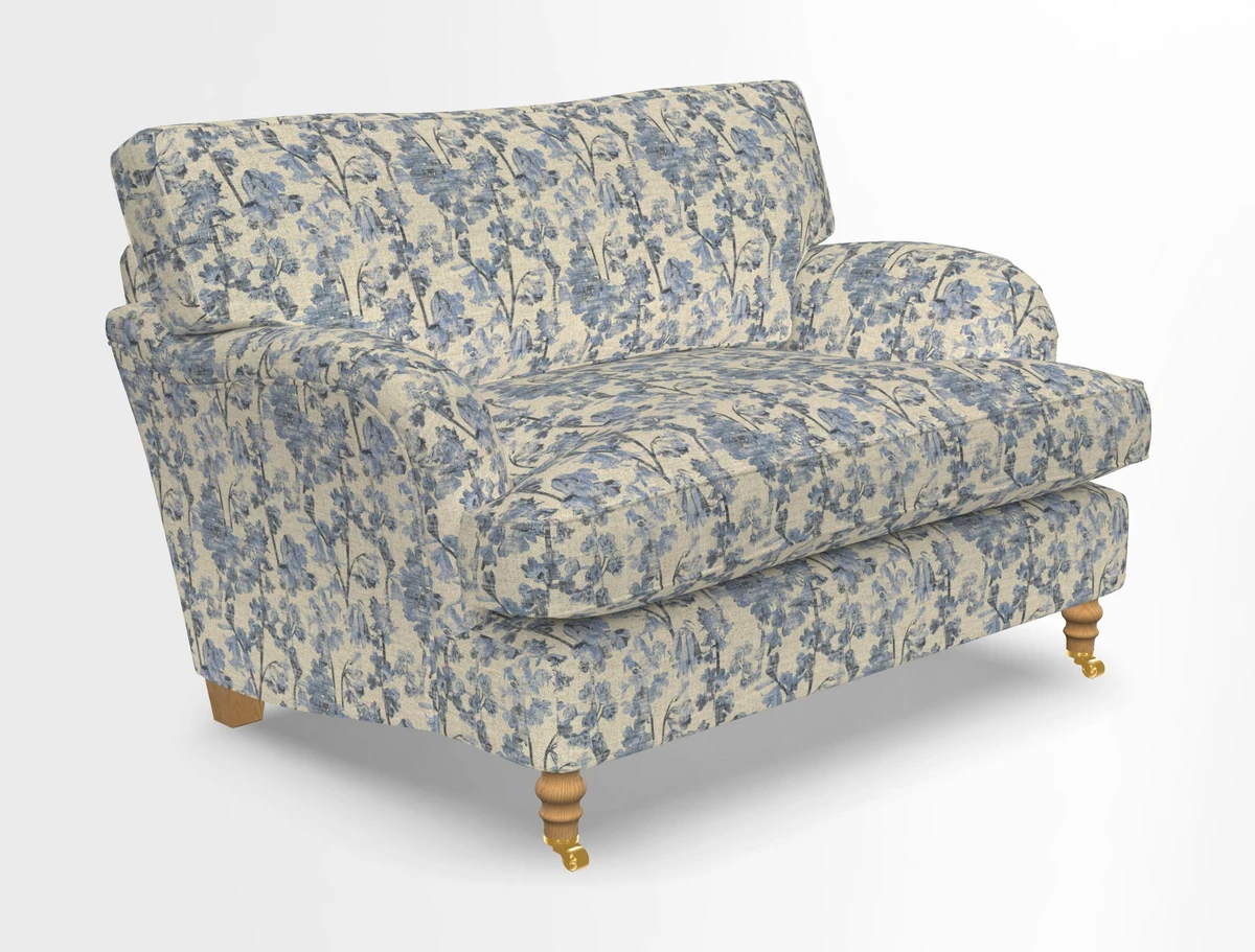 Alwinton snuggler in Lumino Velvet Wine