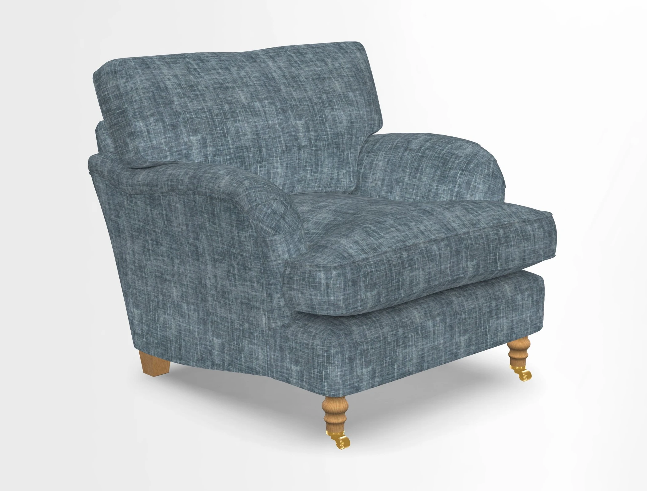 Alwinton chair in Linwood Tango Velvet Sapphire