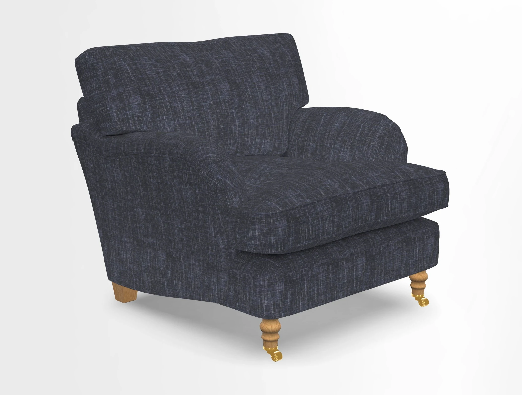 Alwinton chair in Linwood Tango Velvet Sapphire