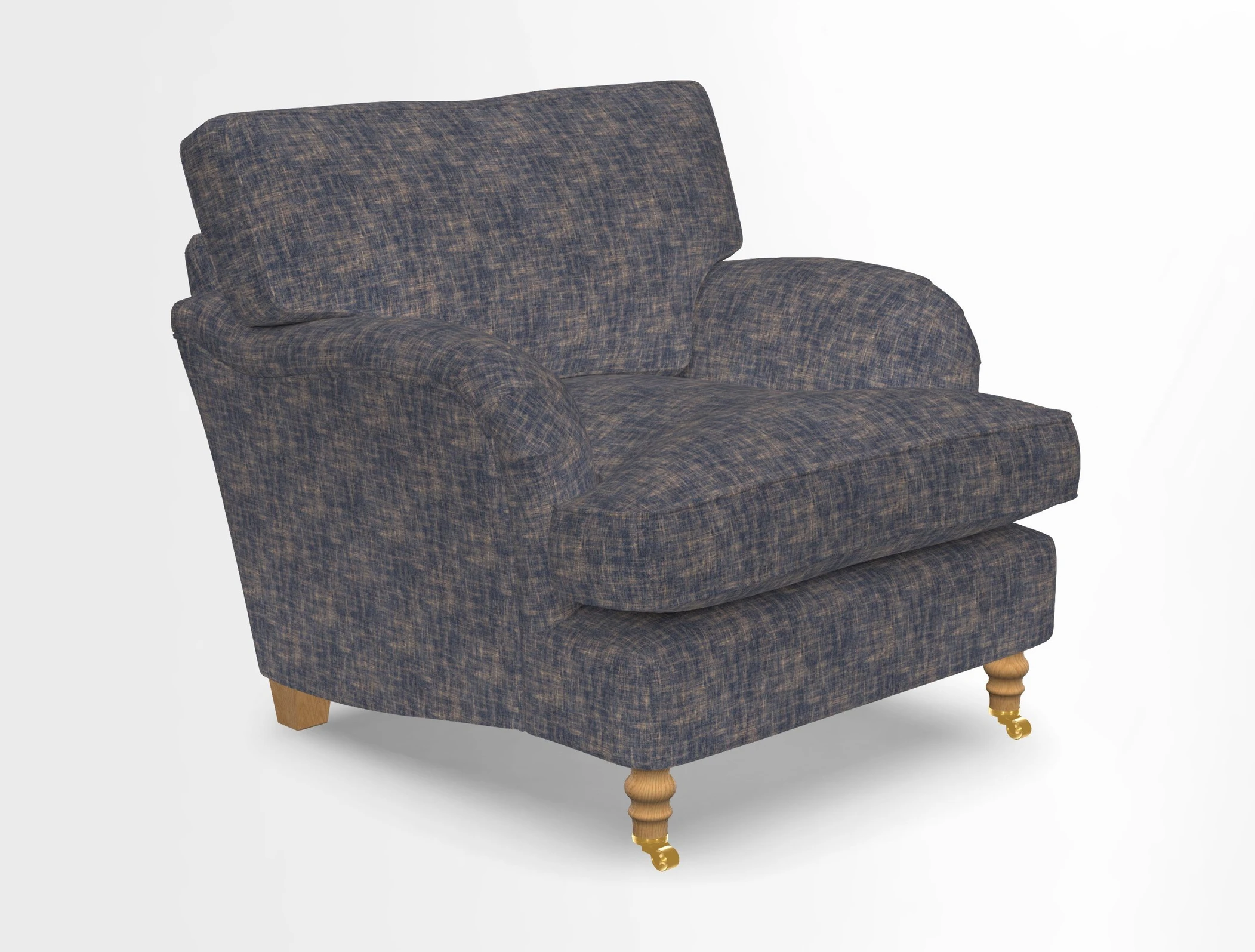 Alwinton chair in Linwood Tango Velvet Sapphire