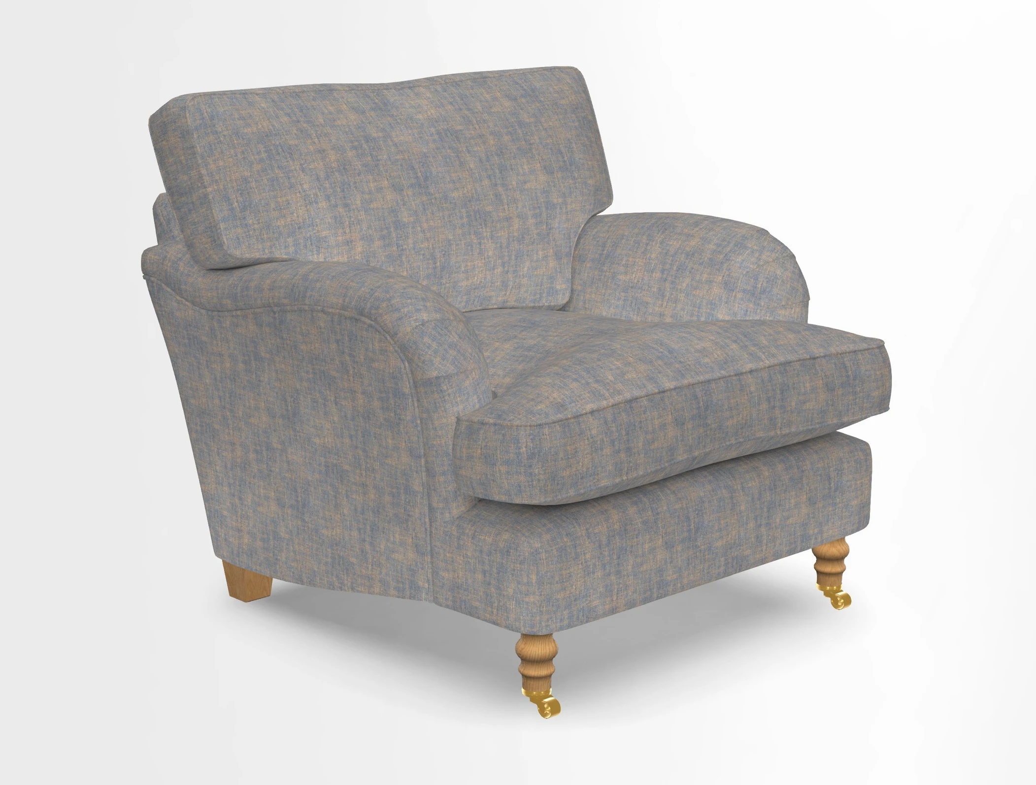 Alwinton chair in Linwood Tango Velvet Sapphire