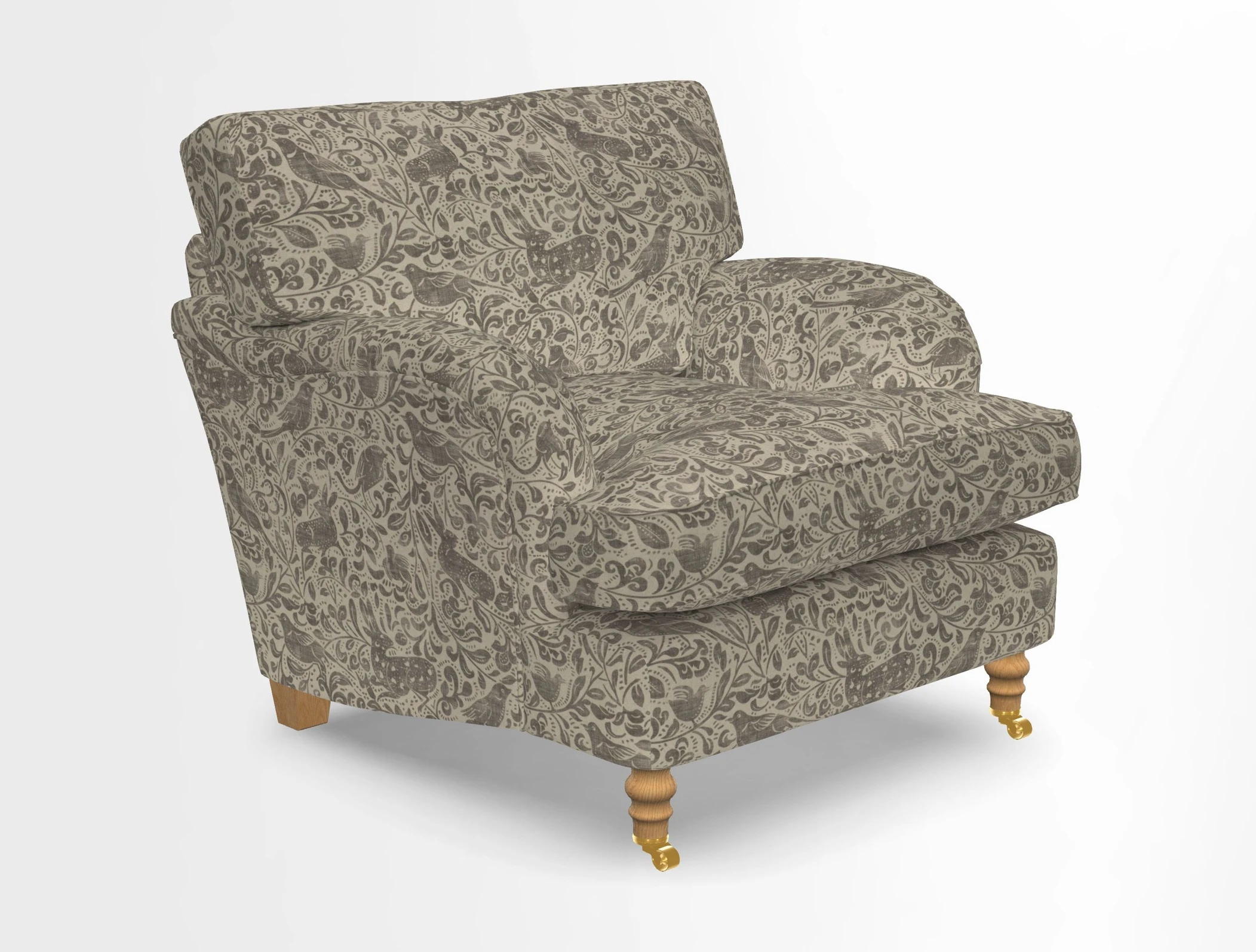 Alwinton chair in Linwood Tango Velvet Sapphire