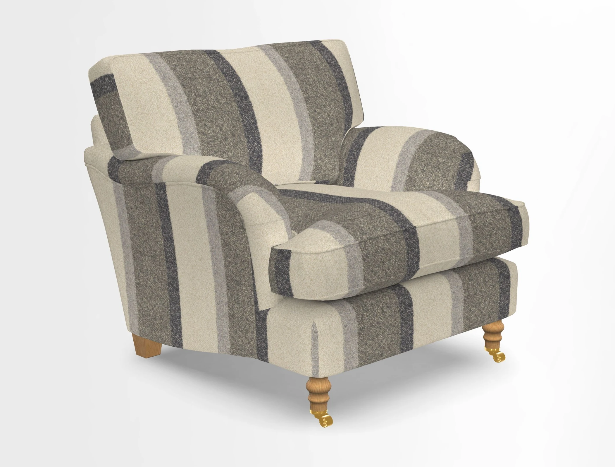 Alwinton chair in Linwood Tango Velvet Sapphire