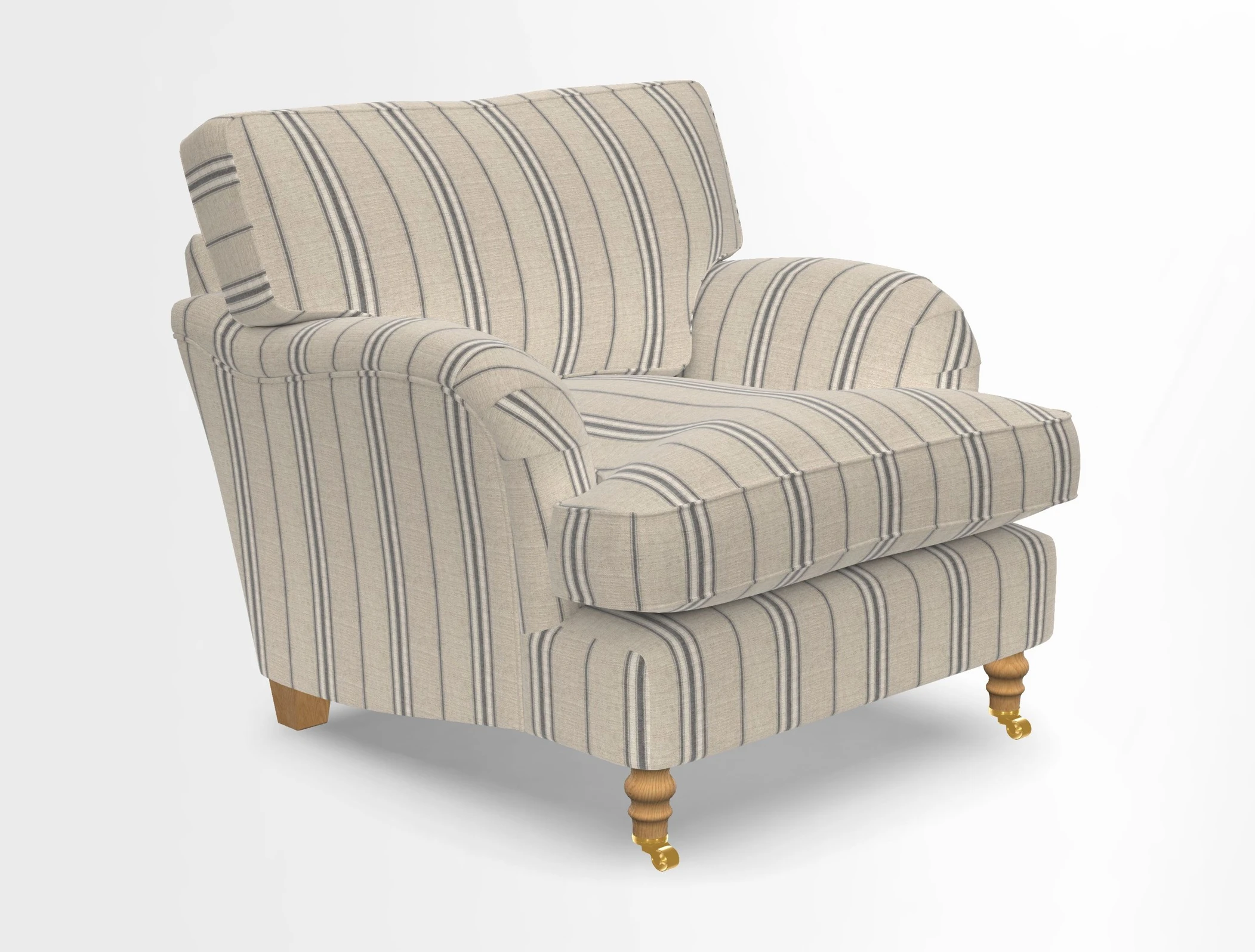 Alwinton chair in Linwood Tango Velvet Sapphire
