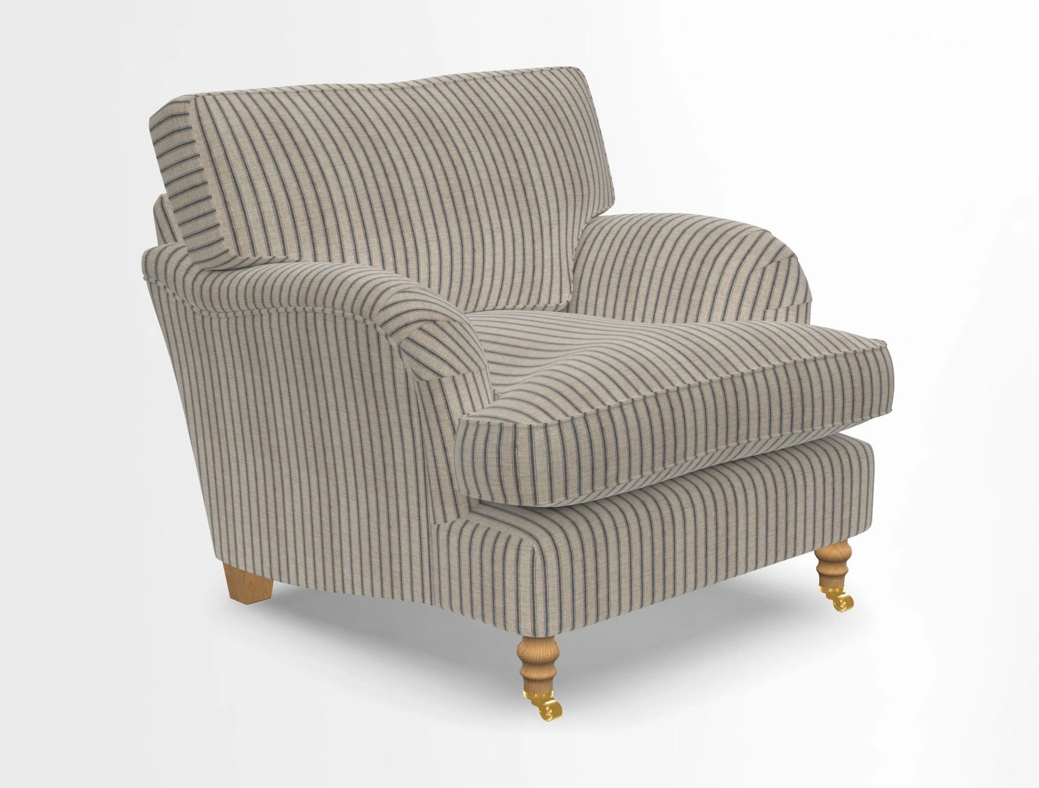Alwinton chair in Linwood Tango Velvet Sapphire