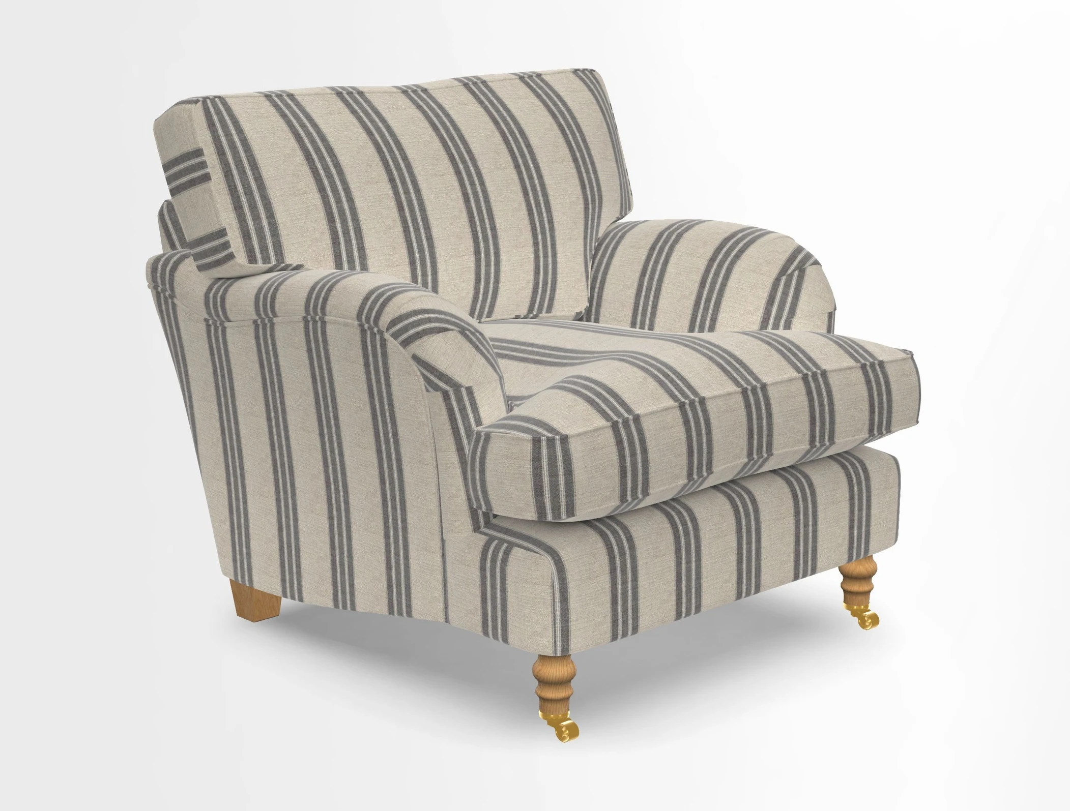 Alwinton chair in Linwood Tango Velvet Sapphire