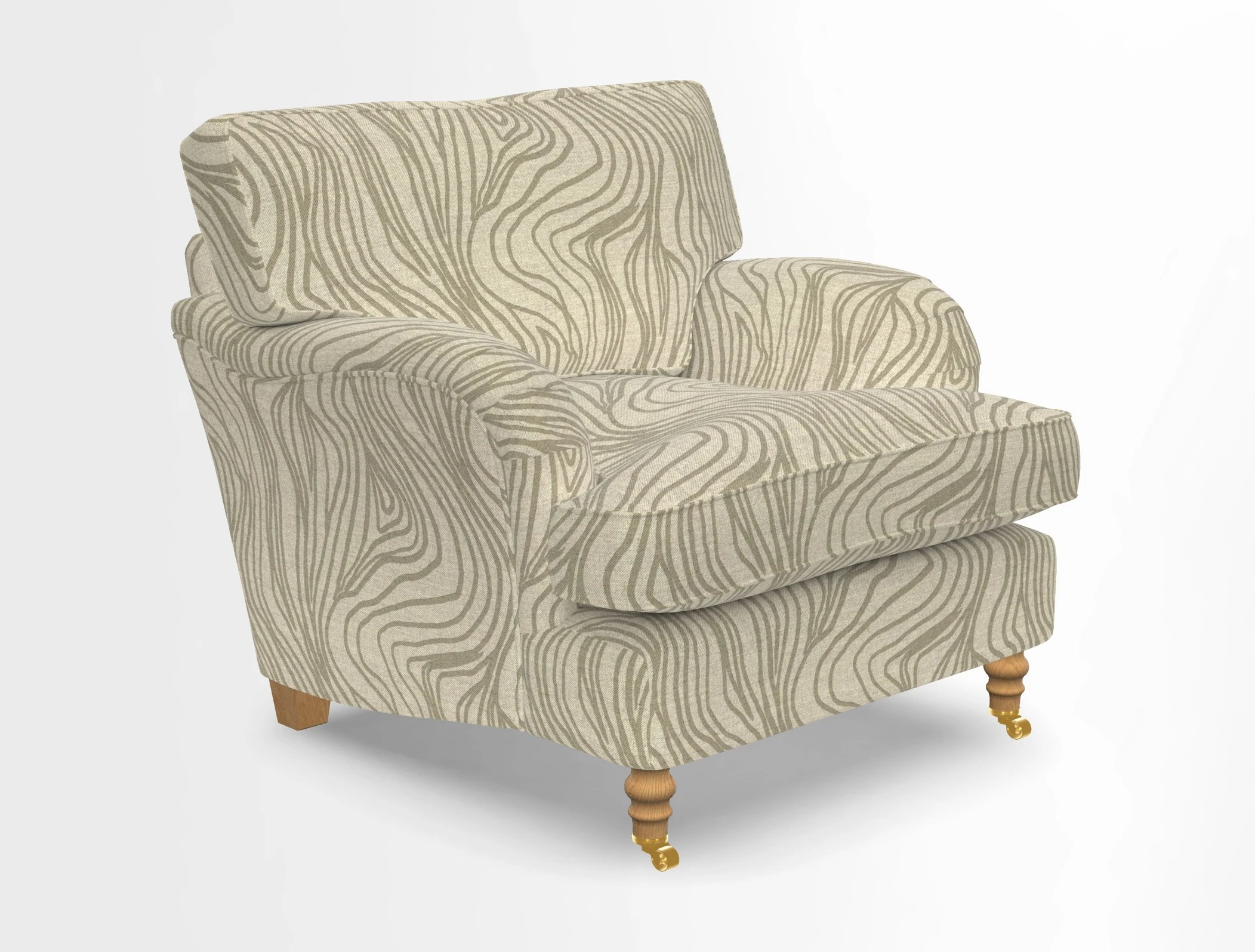 Alwinton chair in Linwood Tango Velvet Sapphire