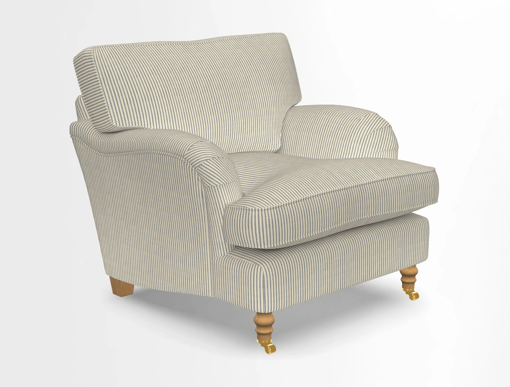Alwinton chair in Linwood Tango Velvet Sapphire