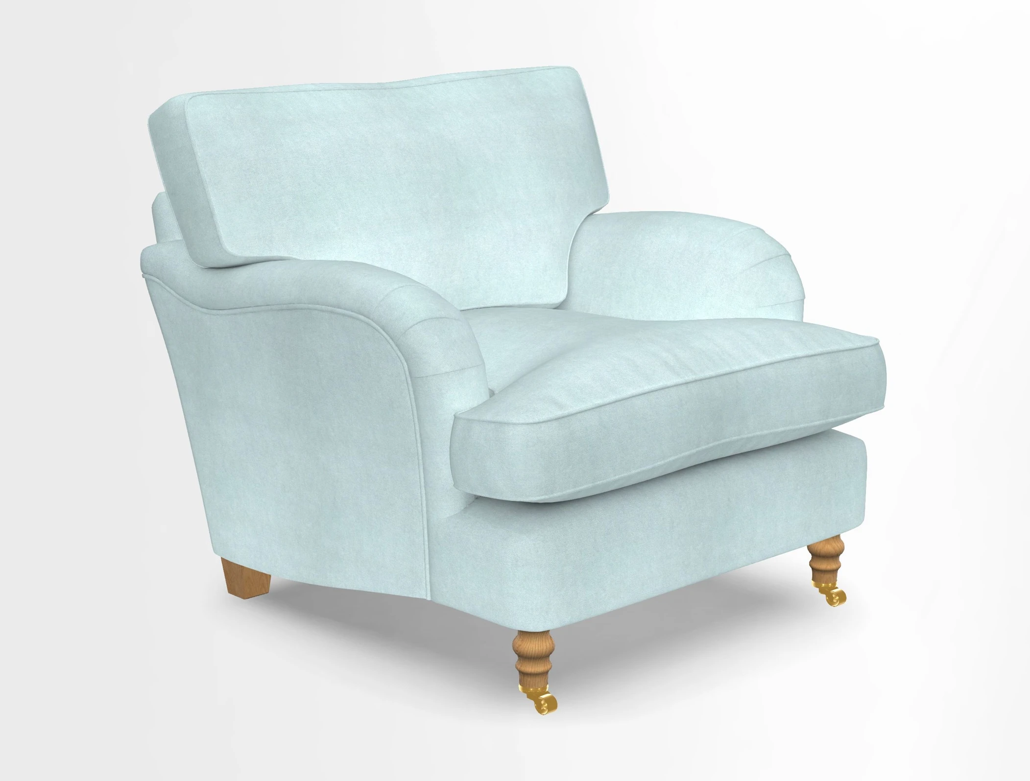 Alwinton chair in Linwood Tango Velvet Sapphire