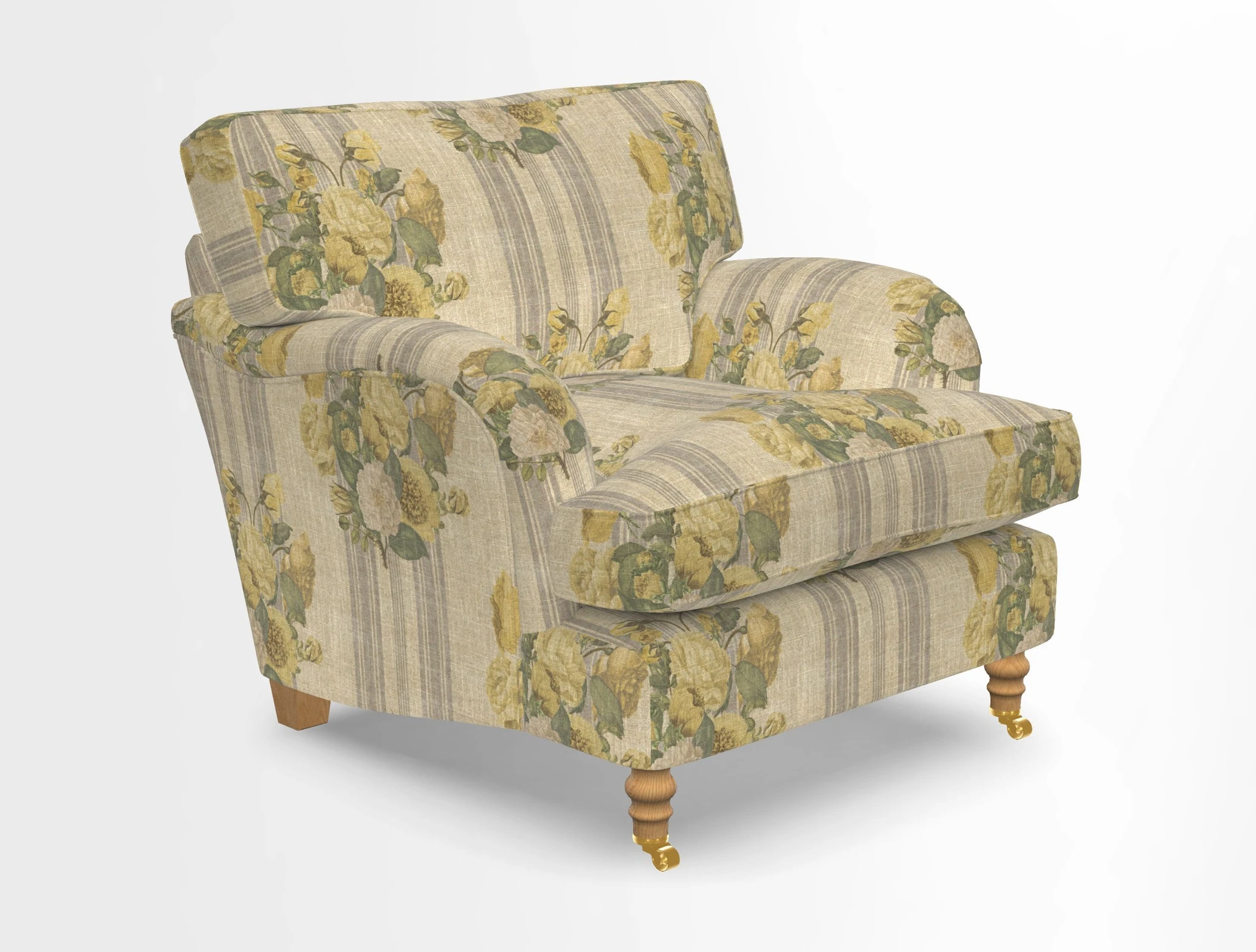 Alwinton chair in Linwood Tango Velvet Sapphire