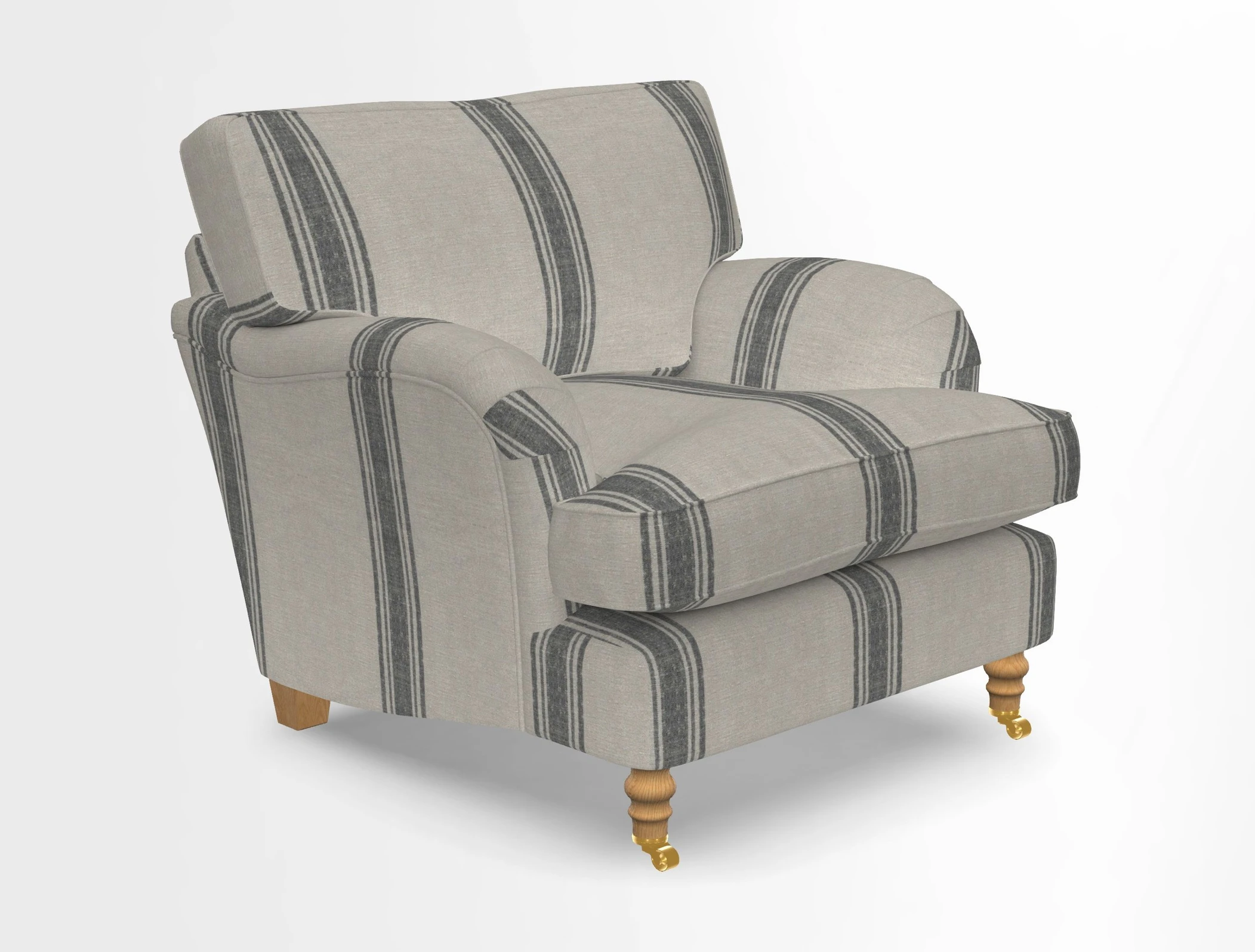 Alwinton chair in Linwood Tango Velvet Sapphire