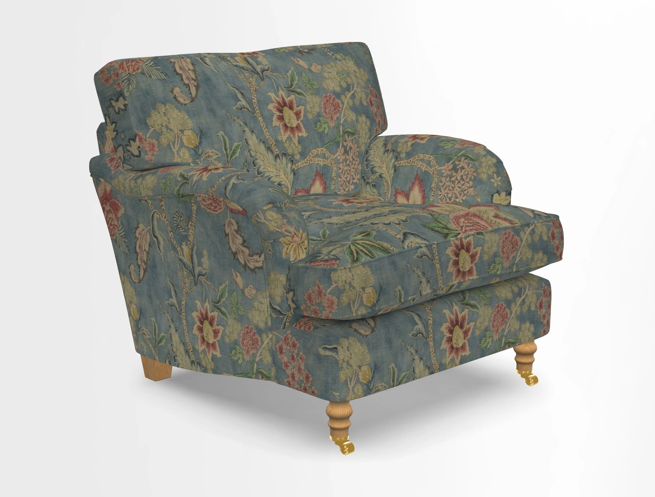 Alwinton chair in Linwood Tango Velvet Sapphire