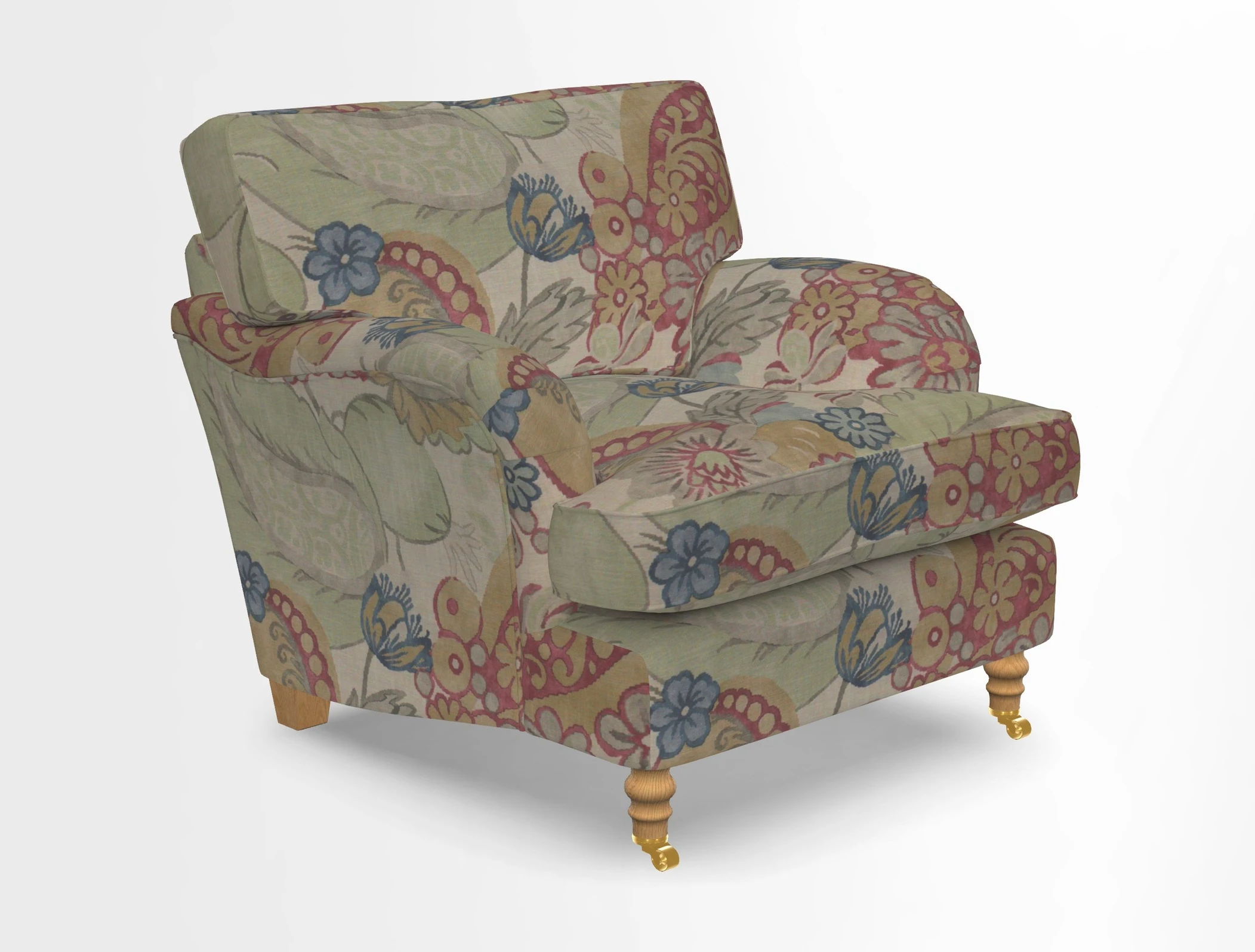 Alwinton chair in Linwood Tango Velvet Sapphire
