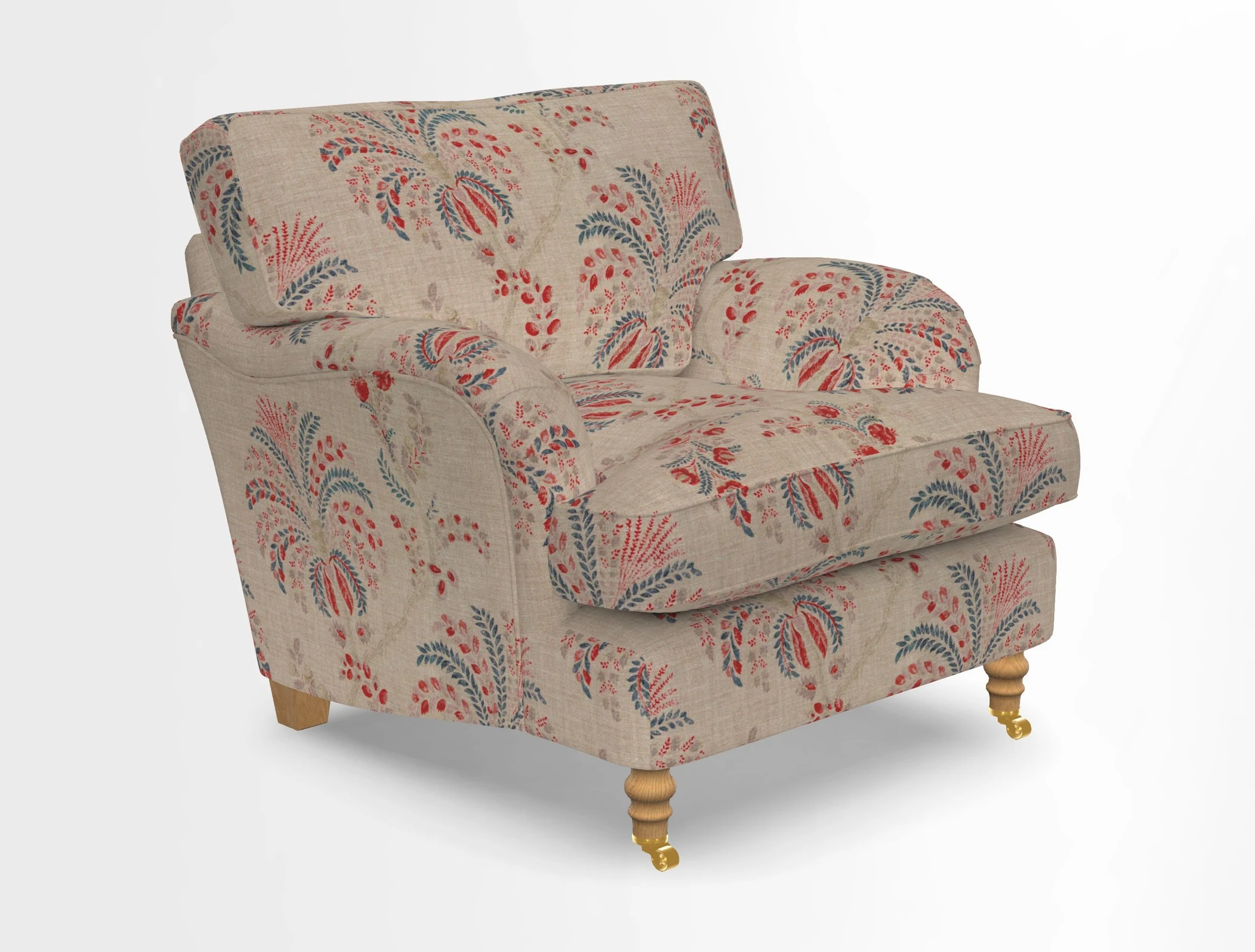 Alwinton chair in Linwood Tango Velvet Sapphire