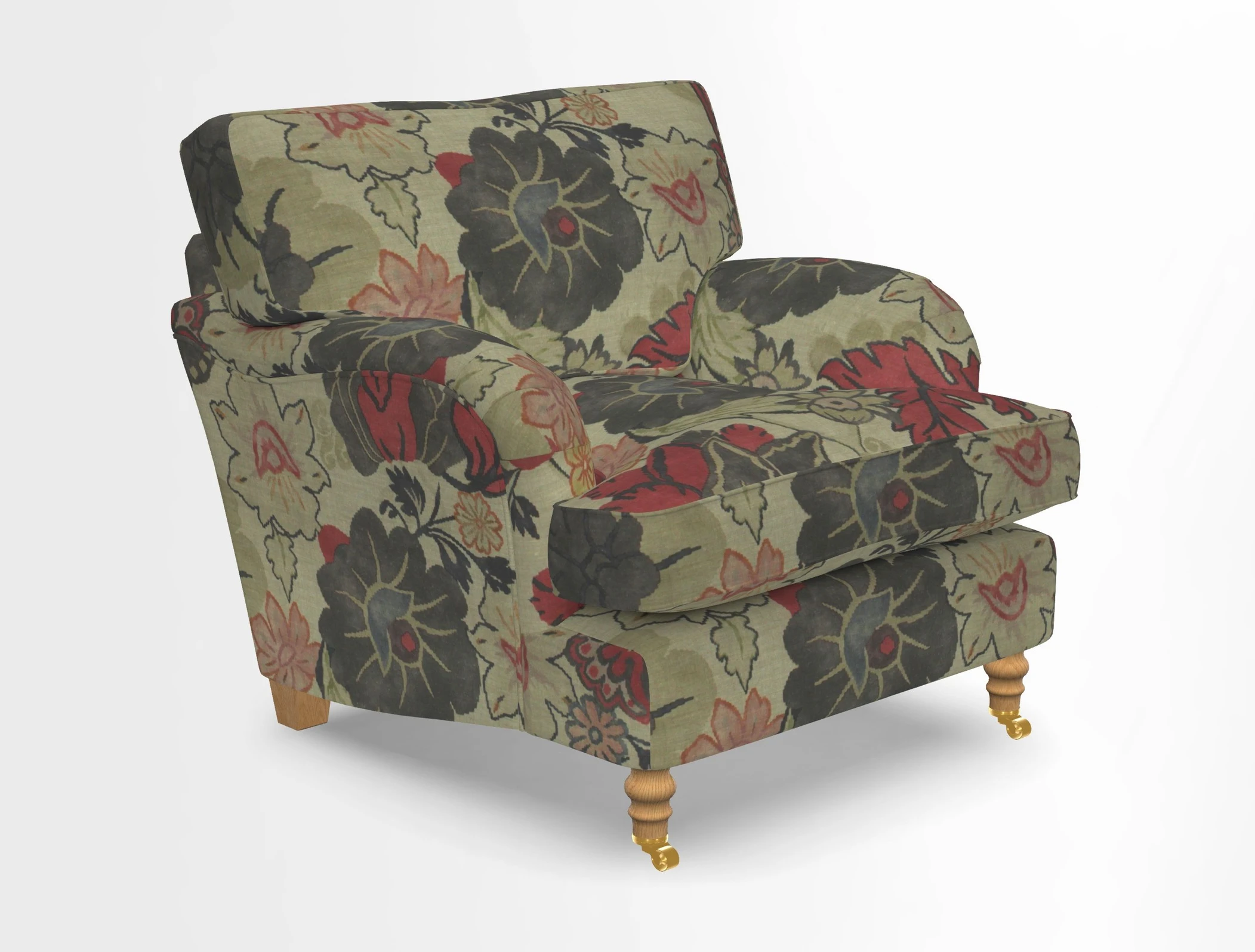 Alwinton chair in Linwood Tango Velvet Sapphire