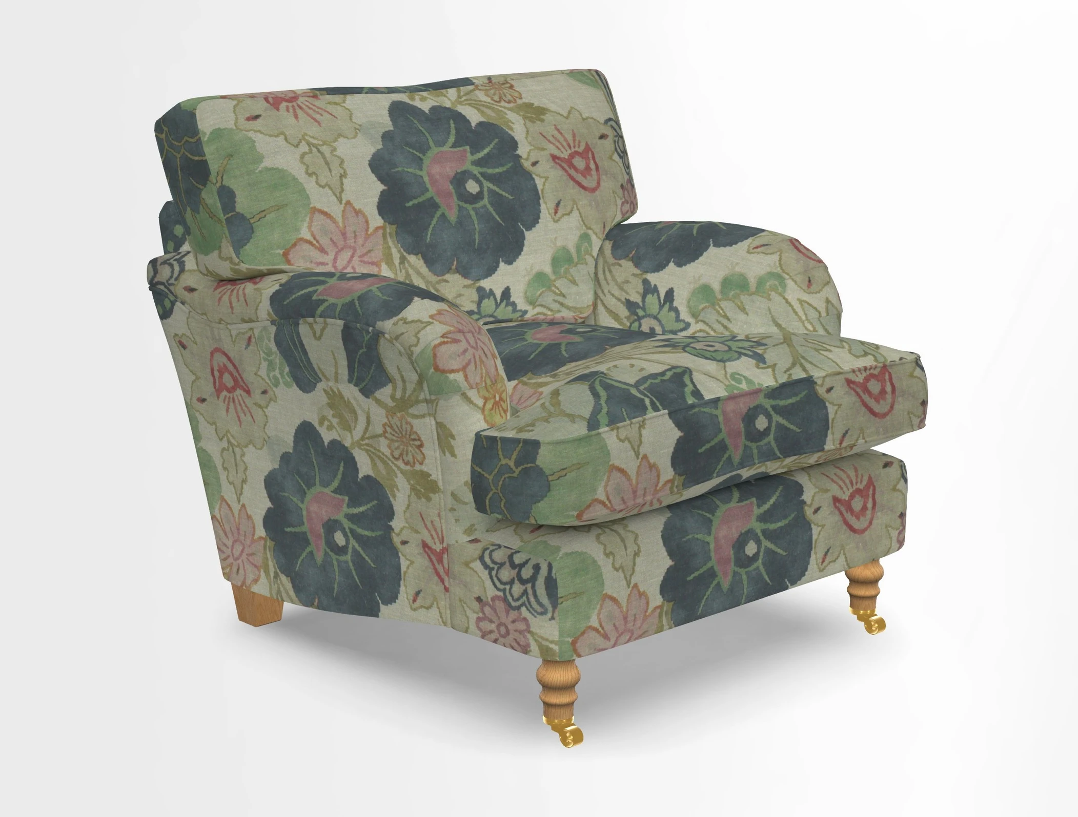 Alwinton chair in Linwood Tango Velvet Sapphire