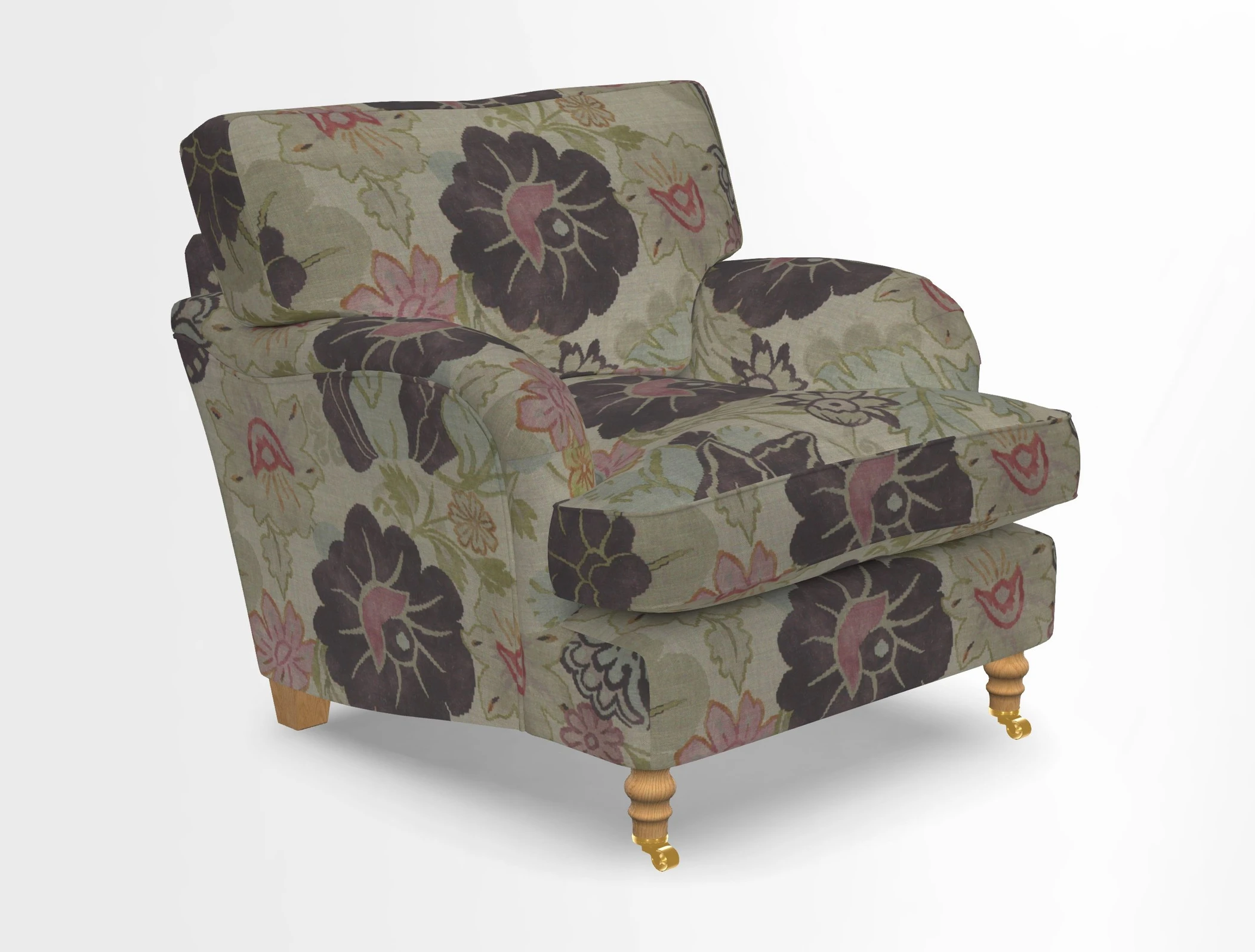 Alwinton chair in Linwood Tango Velvet Sapphire