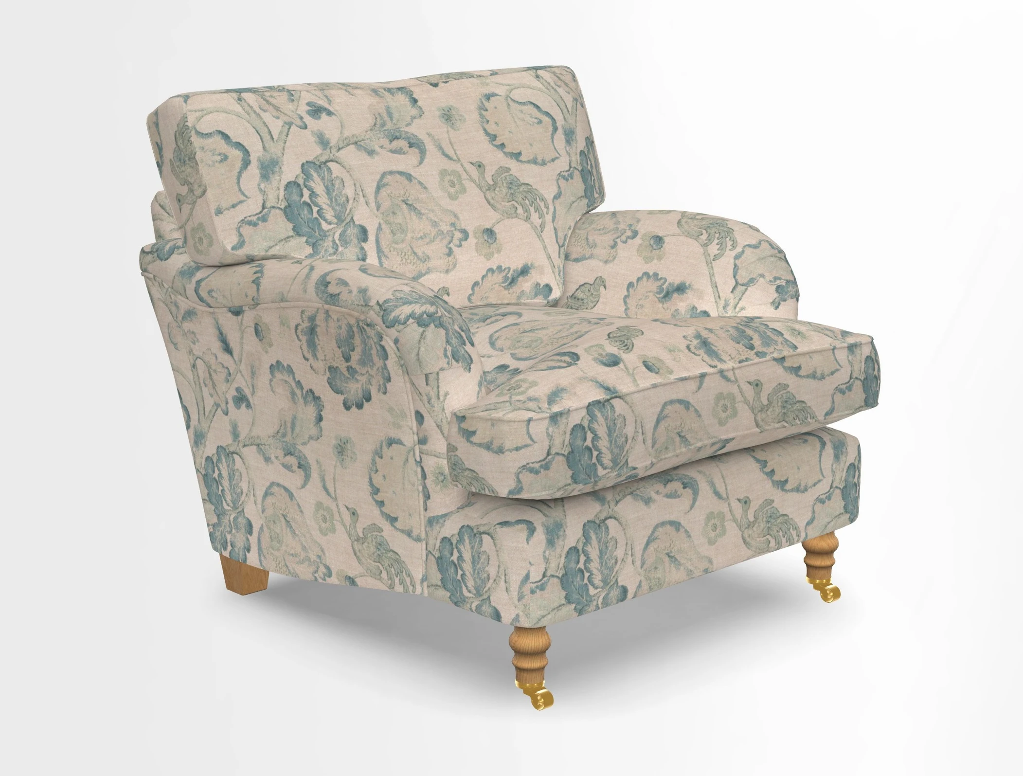 Alwinton chair in Linwood Tango Velvet Sapphire