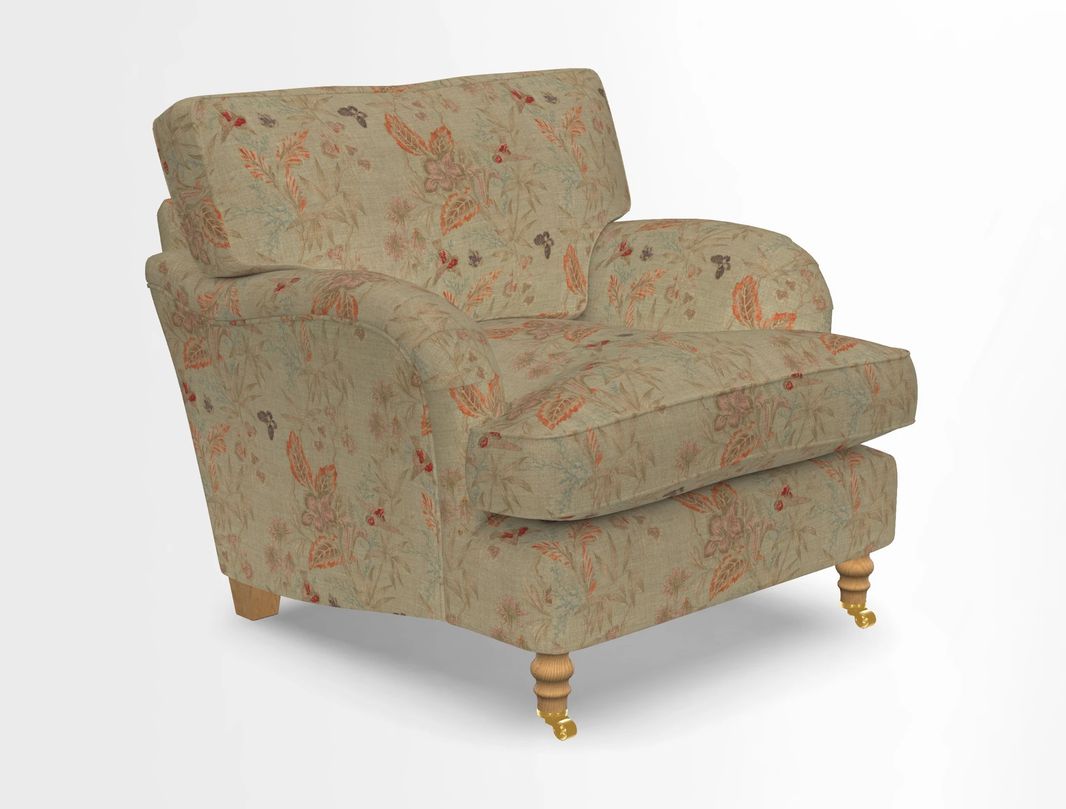 Alwinton chair in Linwood Tango Velvet Sapphire