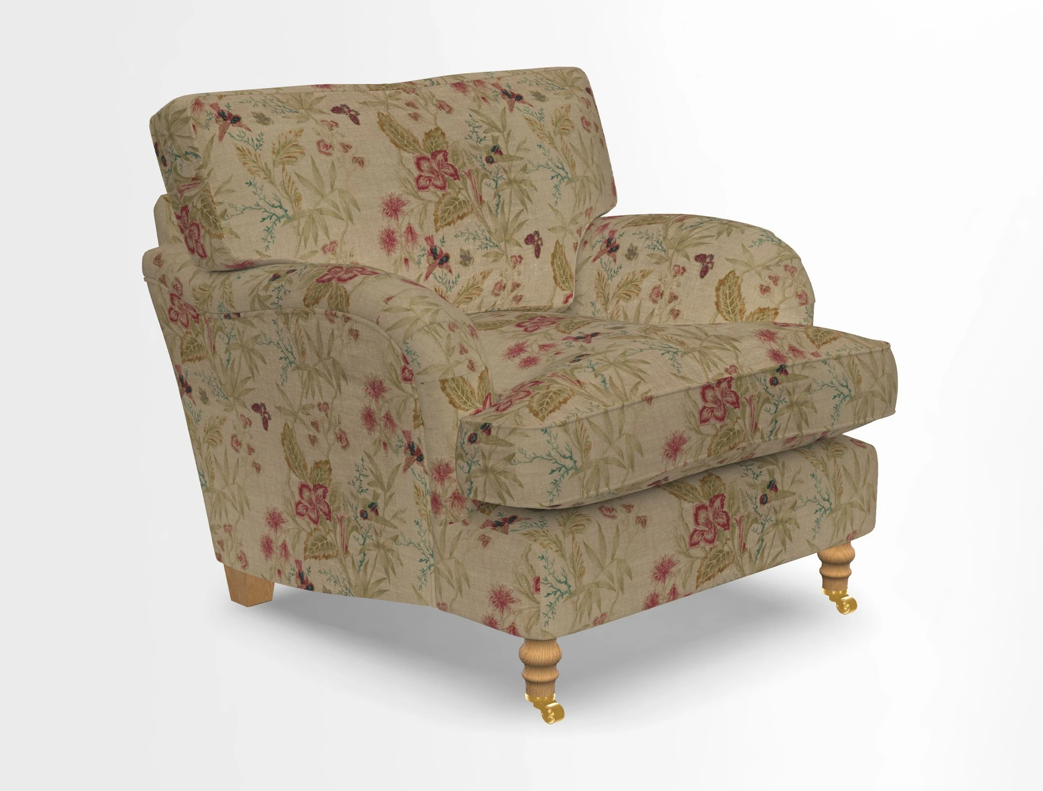 Alwinton chair in Linwood Tango Velvet Sapphire