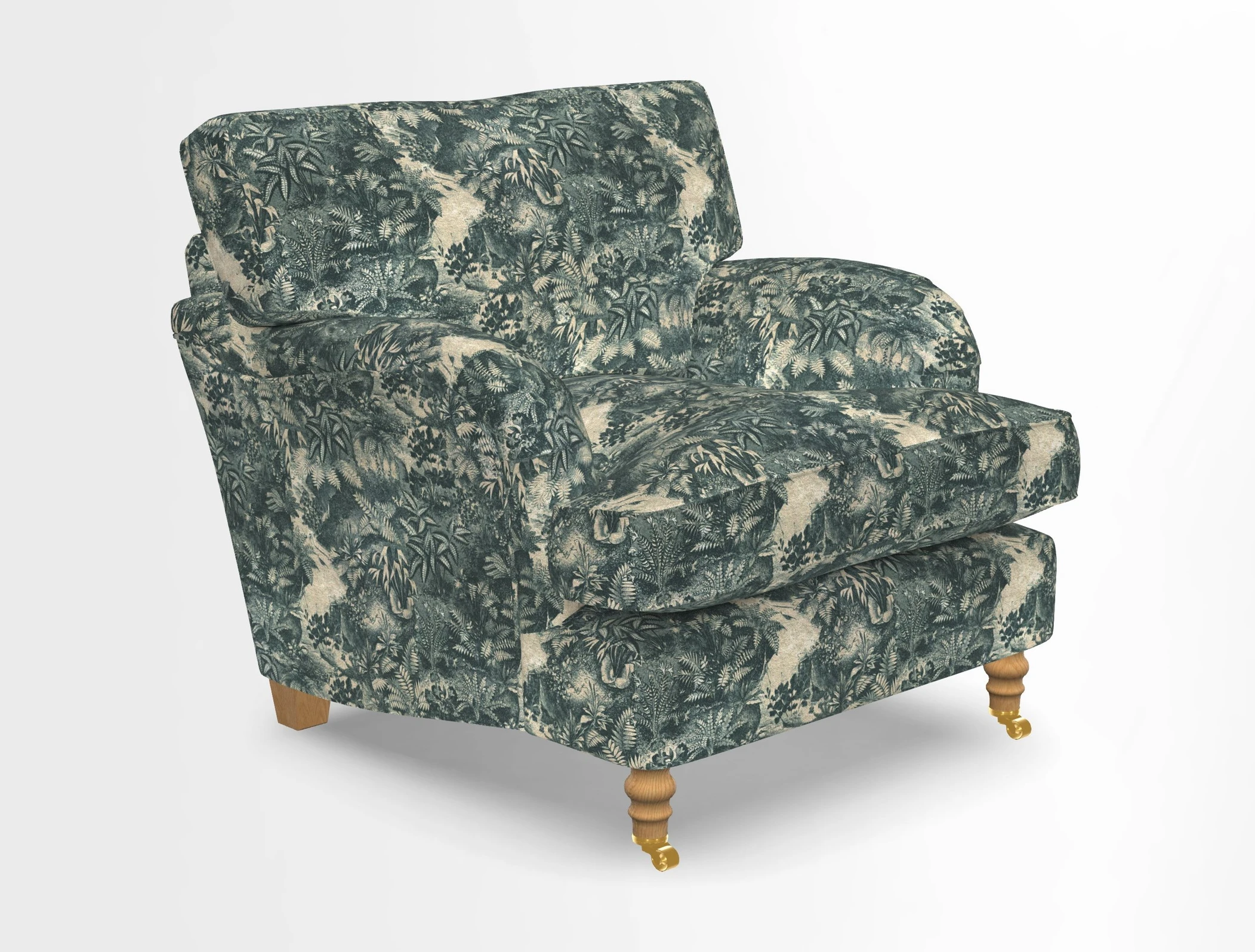 Alwinton chair in Linwood Tango Velvet Sapphire