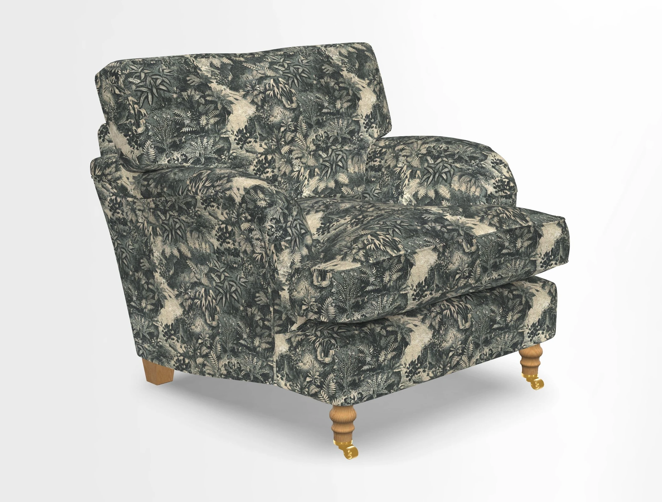 Alwinton chair in Linwood Tango Velvet Sapphire