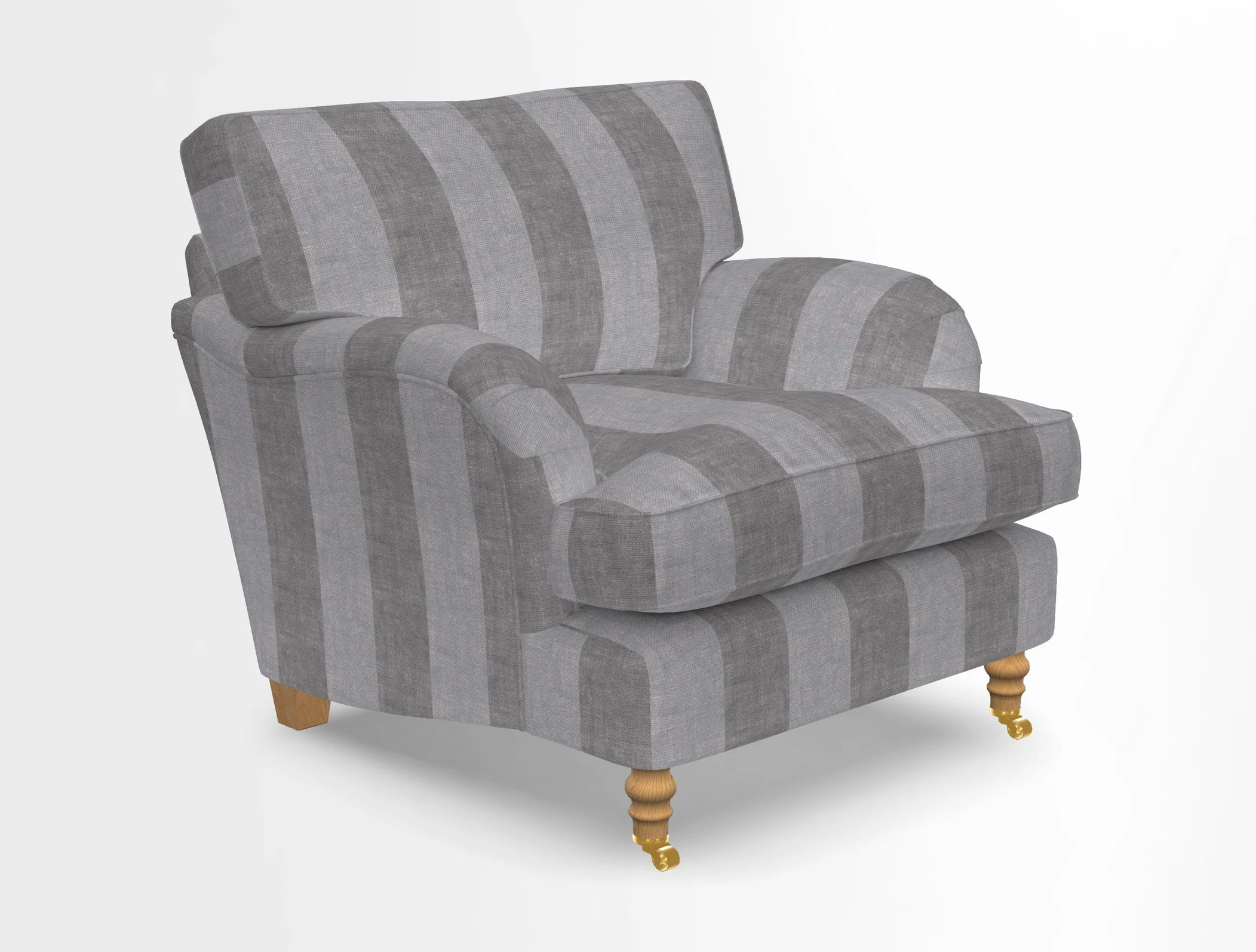Alwinton chair in Linwood Tango Velvet Sapphire