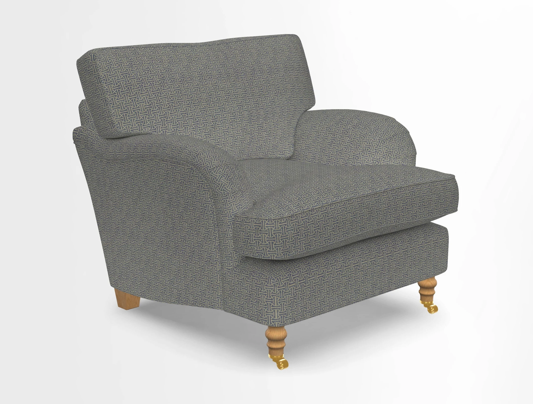 Alwinton chair in Linwood Tango Velvet Sapphire