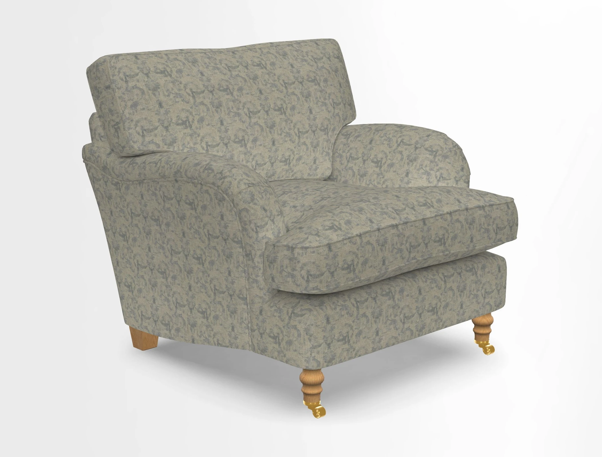 Alwinton chair in Linwood Tango Velvet Sapphire