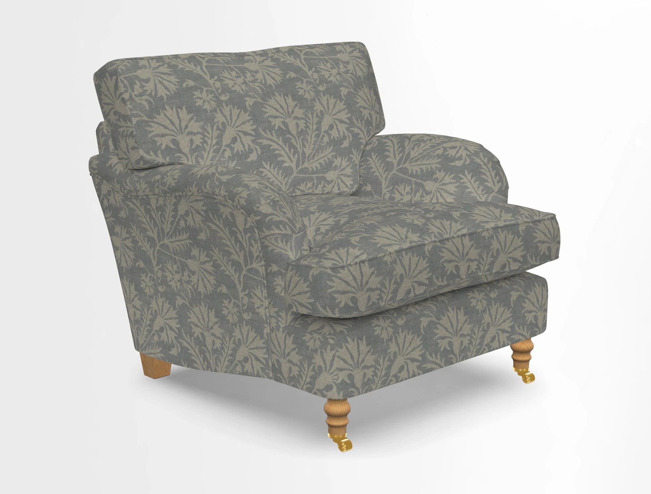 Alwinton chair in Linwood Tango Velvet Sapphire