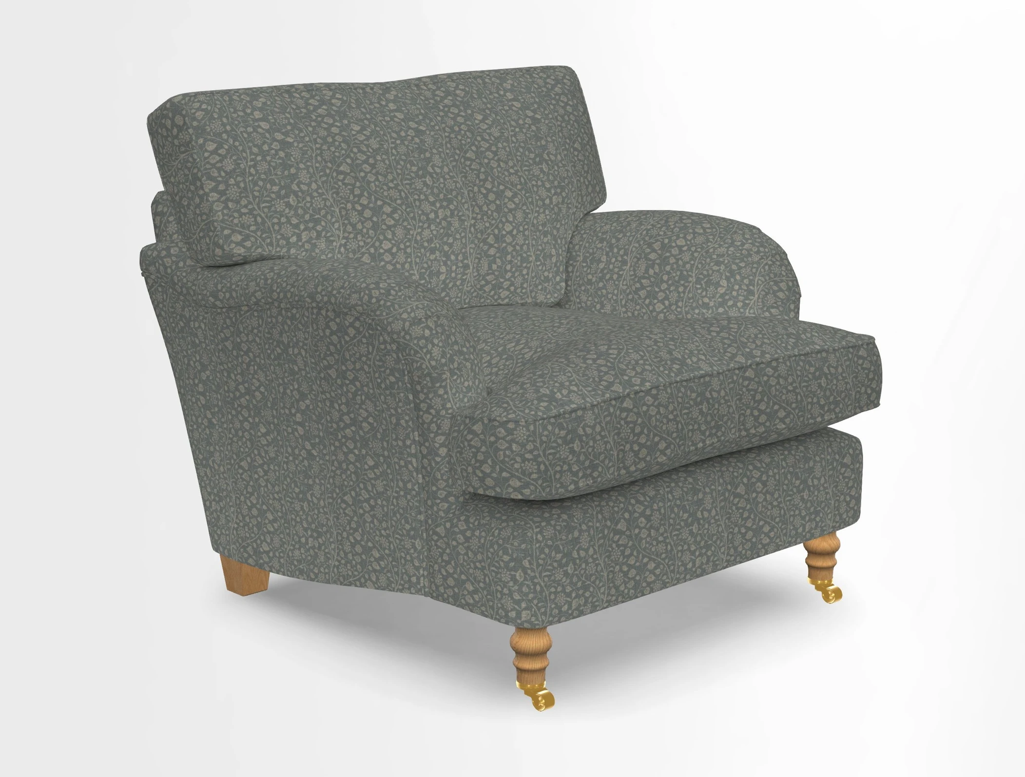 Alwinton chair in Linwood Tango Velvet Sapphire