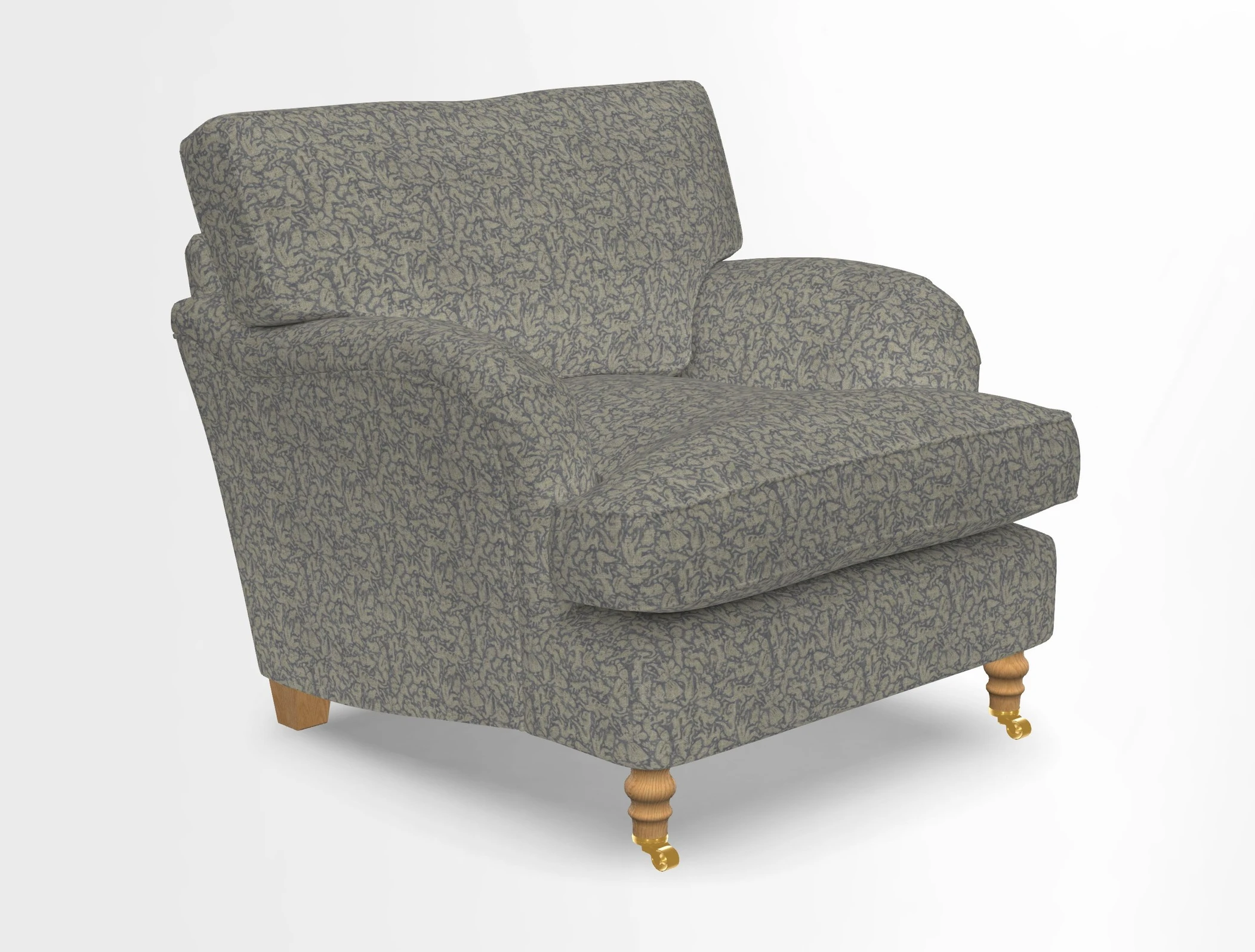 Alwinton chair in Linwood Tango Velvet Sapphire