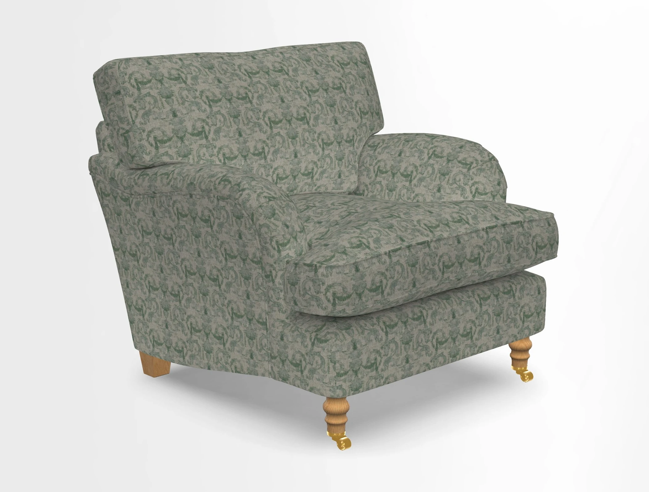 Alwinton chair in Linwood Tango Velvet Sapphire