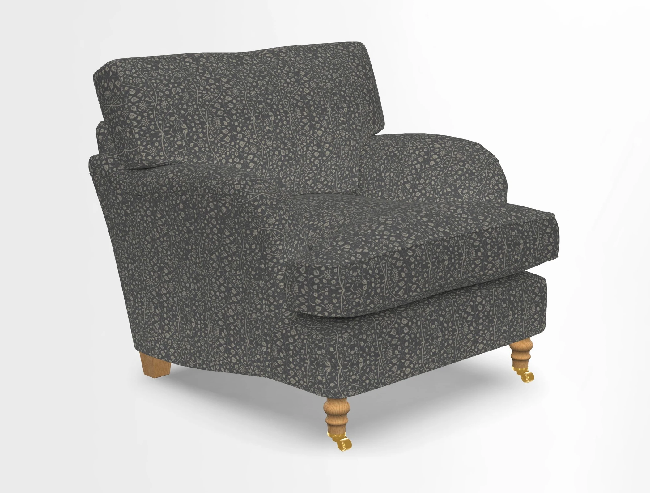Alwinton chair in Linwood Tango Velvet Sapphire
