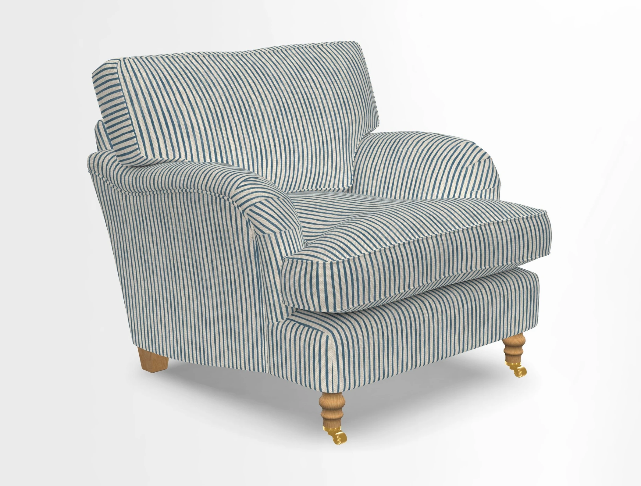 Alwinton chair in Linwood Tango Velvet Sapphire
