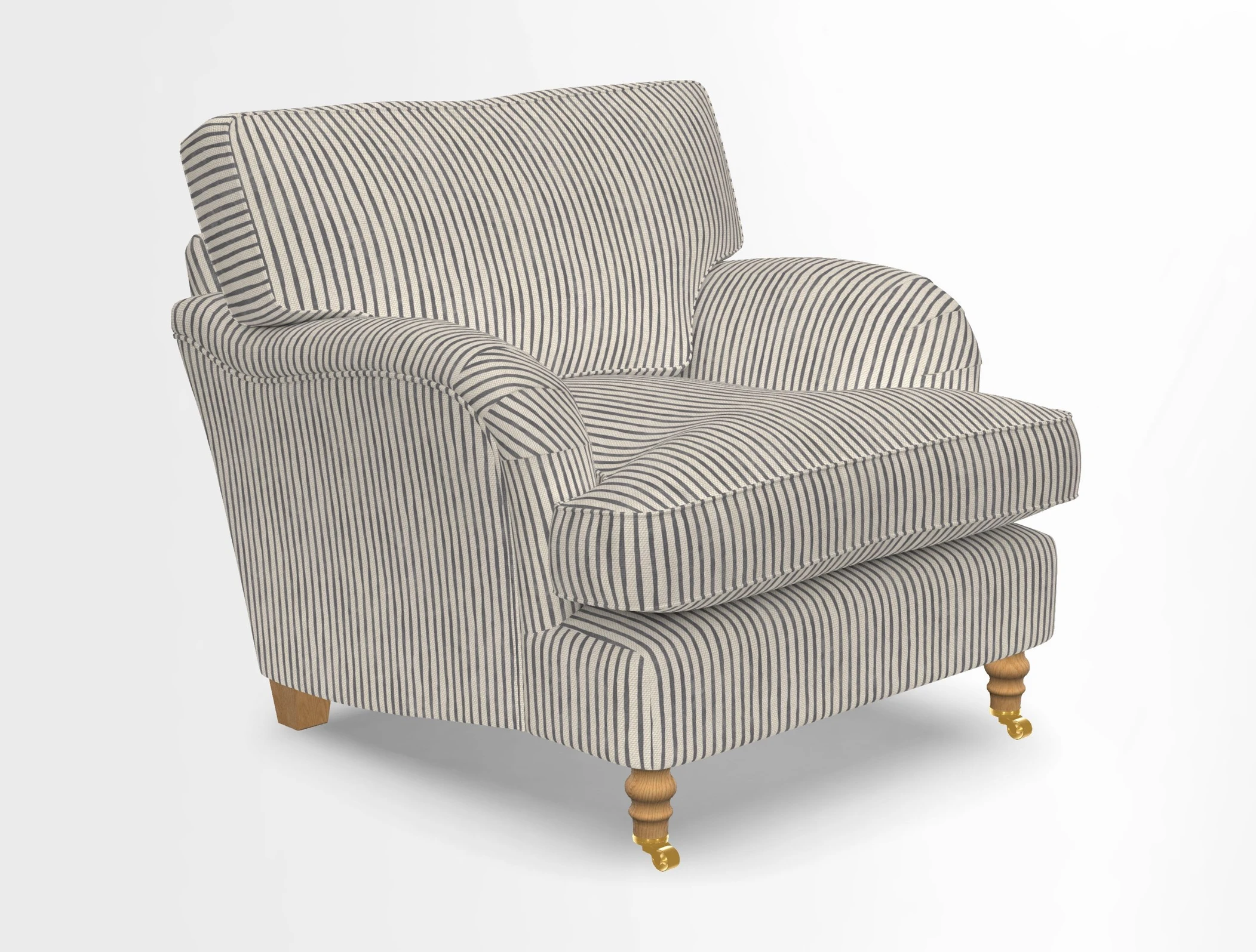 Alwinton chair in Linwood Tango Velvet Sapphire