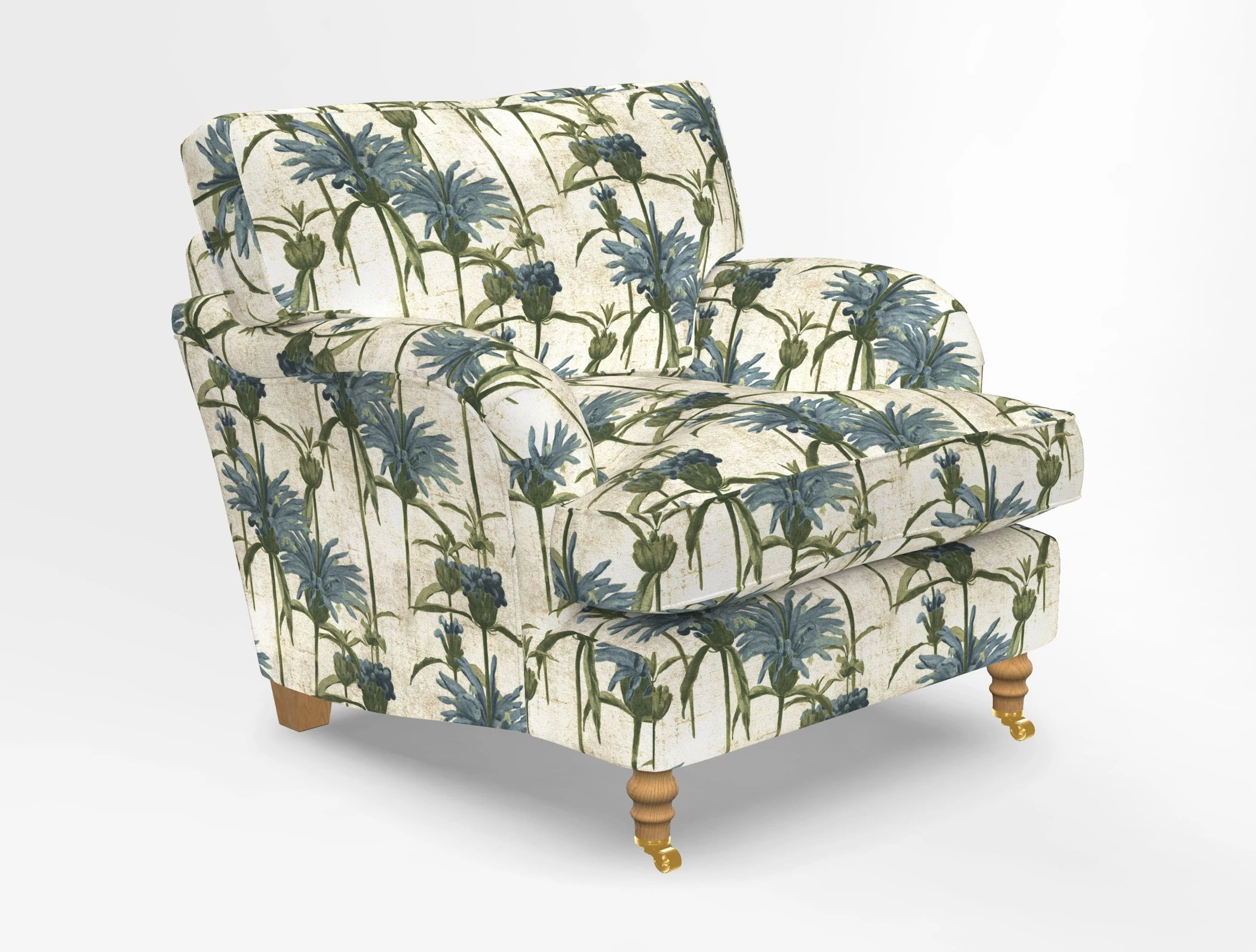 Alwinton chair in Linwood Tango Velvet Sapphire