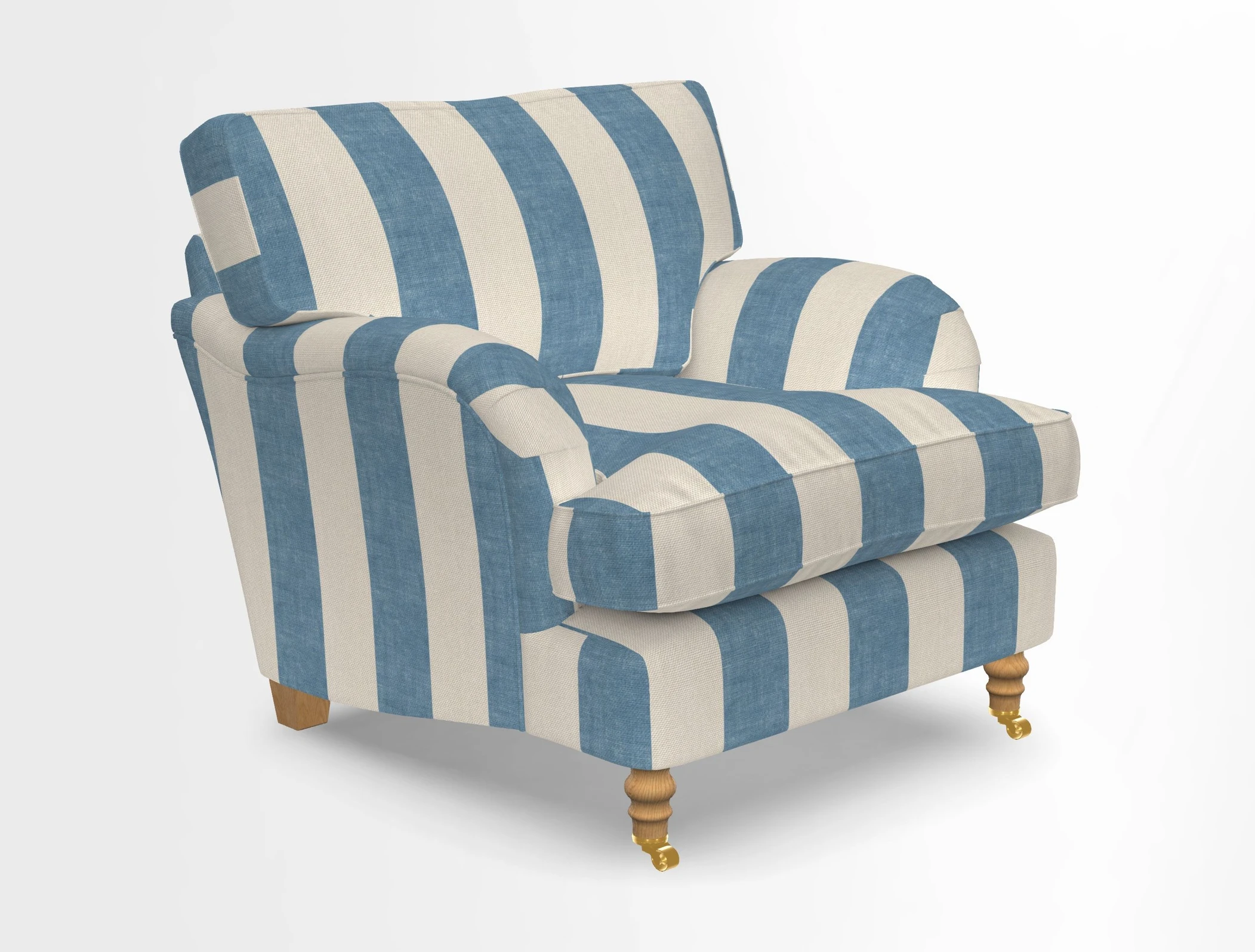 Alwinton chair in Linwood Tango Velvet Sapphire