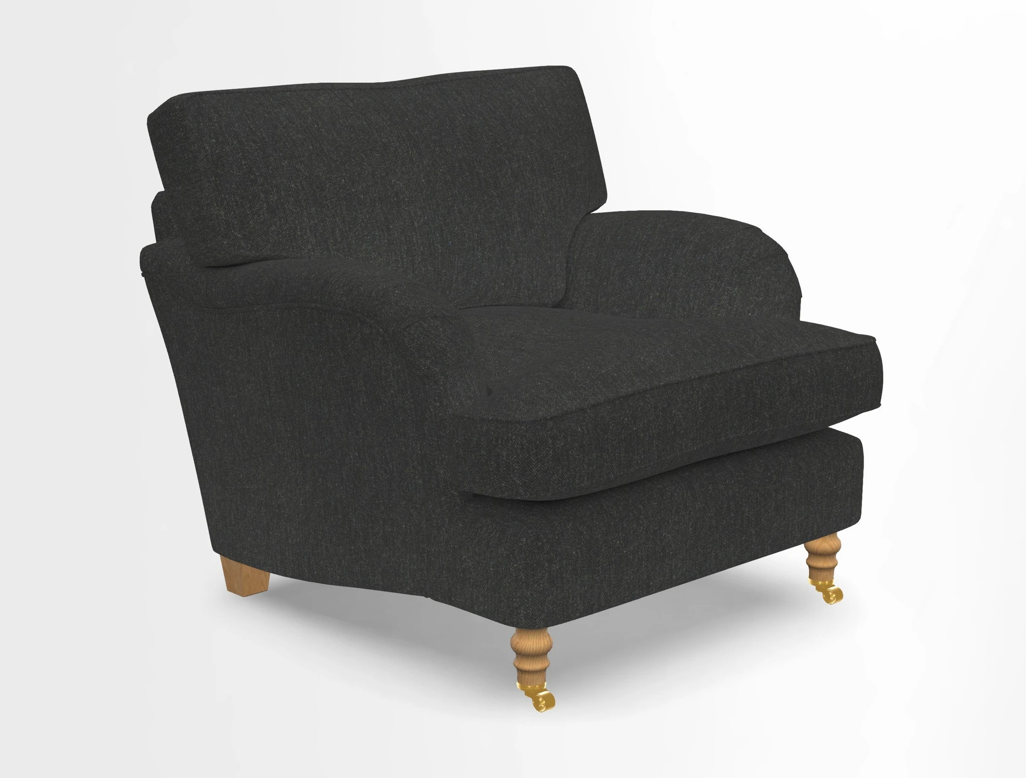 Alwinton chair in Linwood Tango Velvet Sapphire