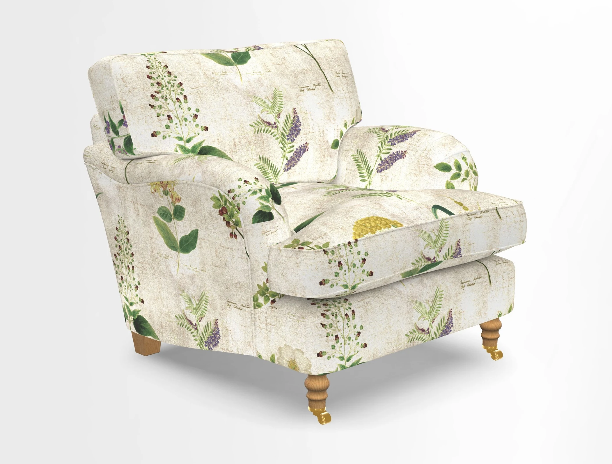 Alwinton chair in Linwood Tango Velvet Sapphire