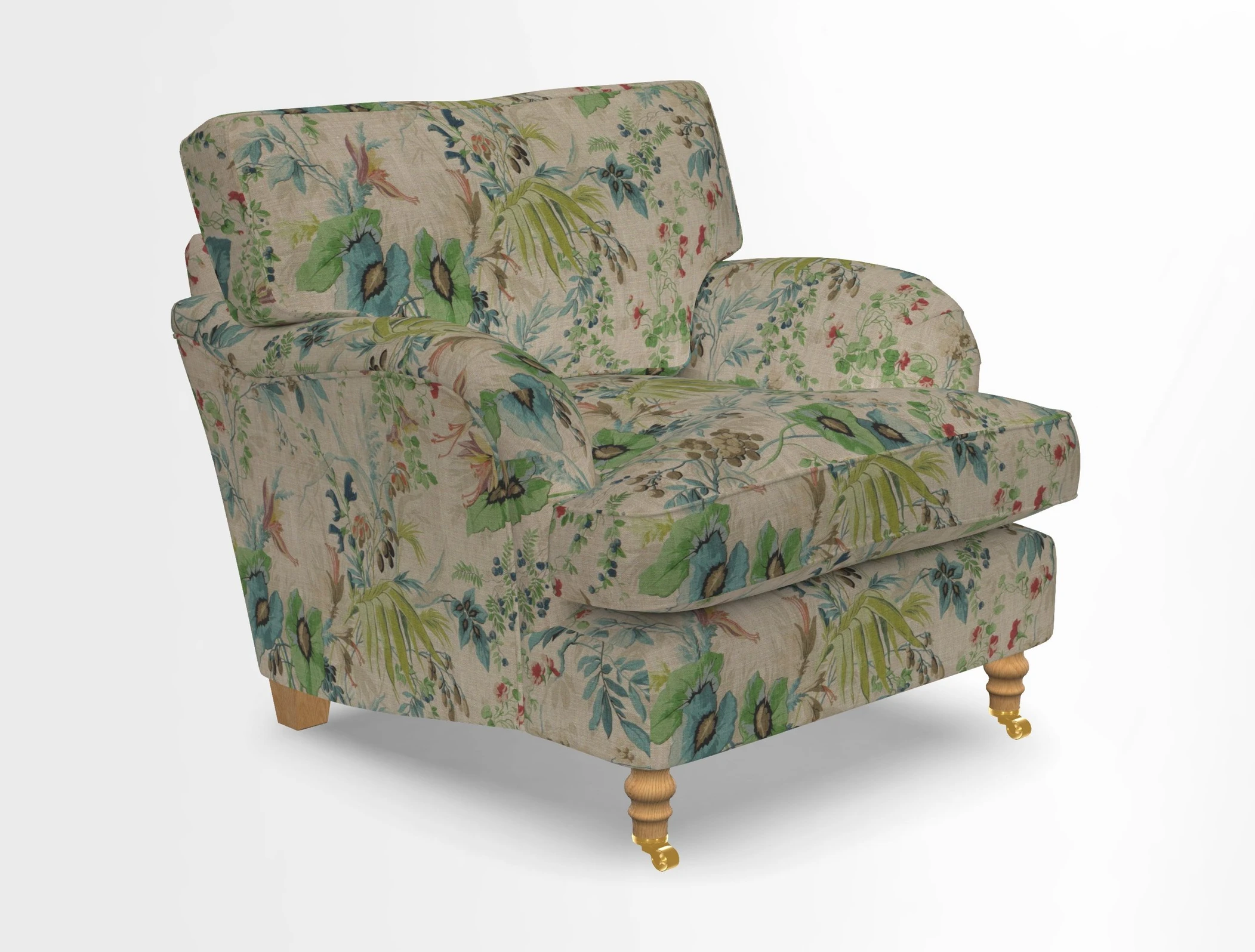 Alwinton chair in Linwood Tango Velvet Sapphire