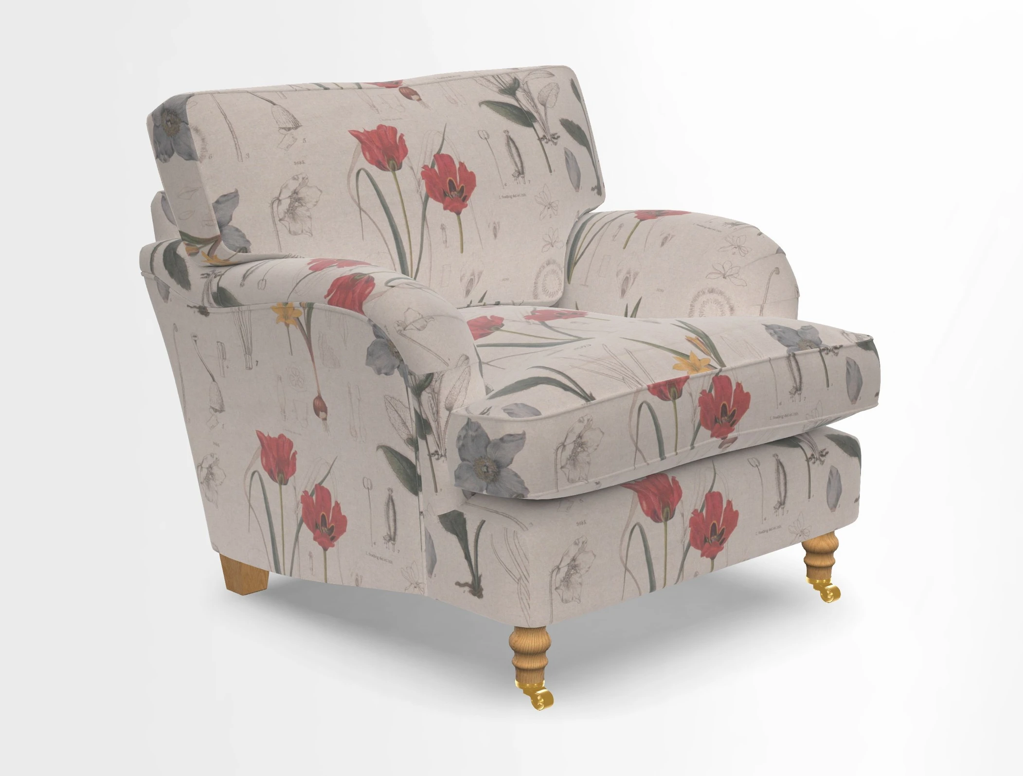 Alwinton chair in Linwood Tango Velvet Sapphire