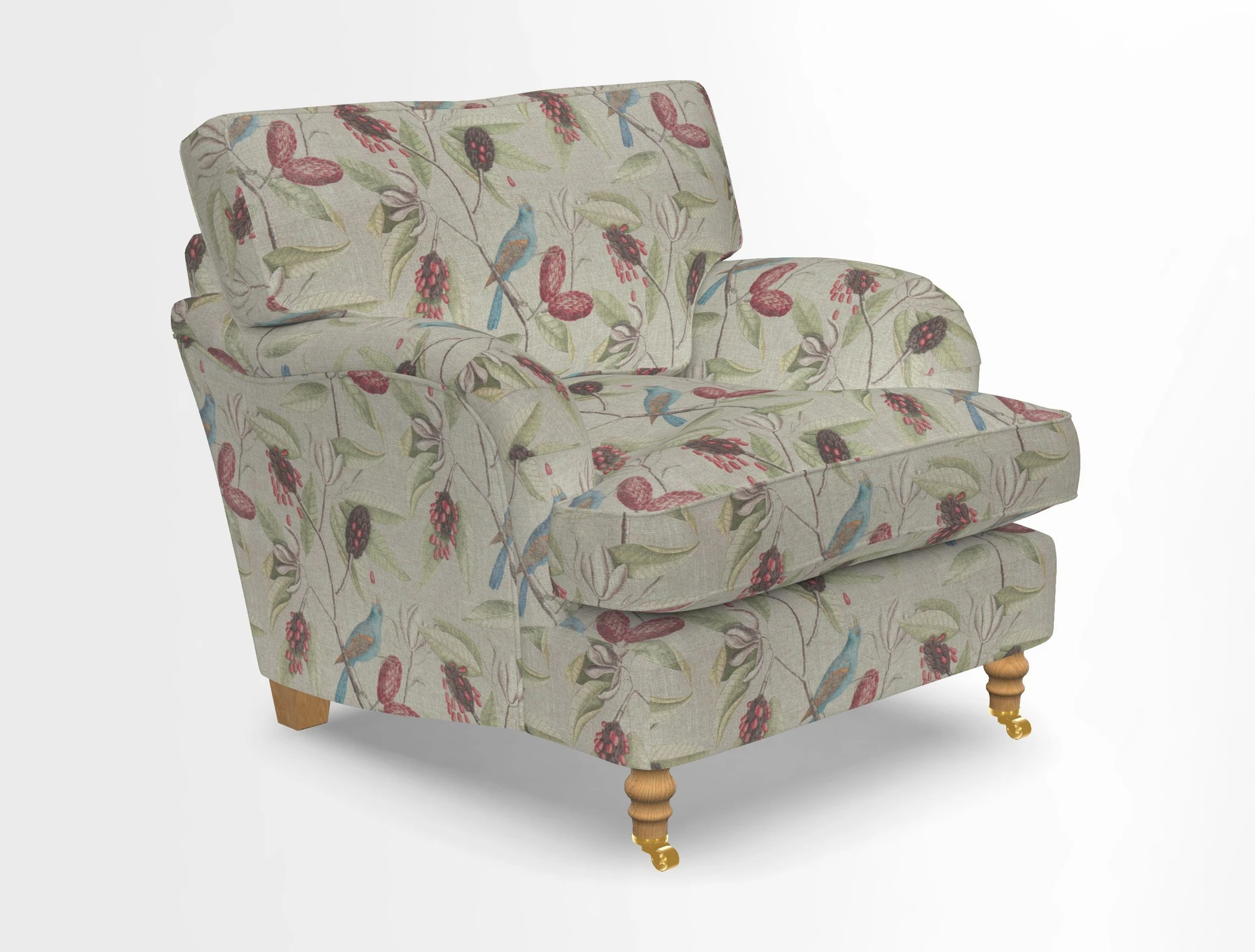Alwinton chair in Linwood Tango Velvet Sapphire