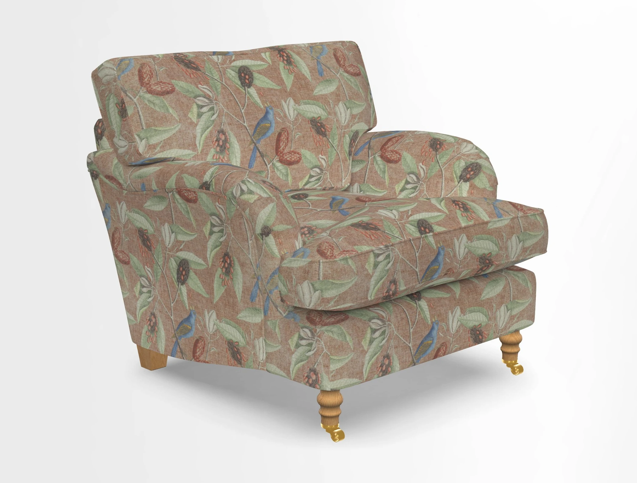 Alwinton chair in Linwood Tango Velvet Sapphire